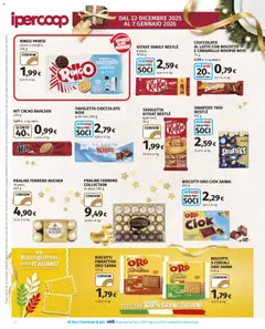 Anteprima del volantino Volantino Ipercoop	 valido a partire dal 22.12.2025 | Pagina: 20 | Prodotti: Biscotti, Latte, Data, Cacao
