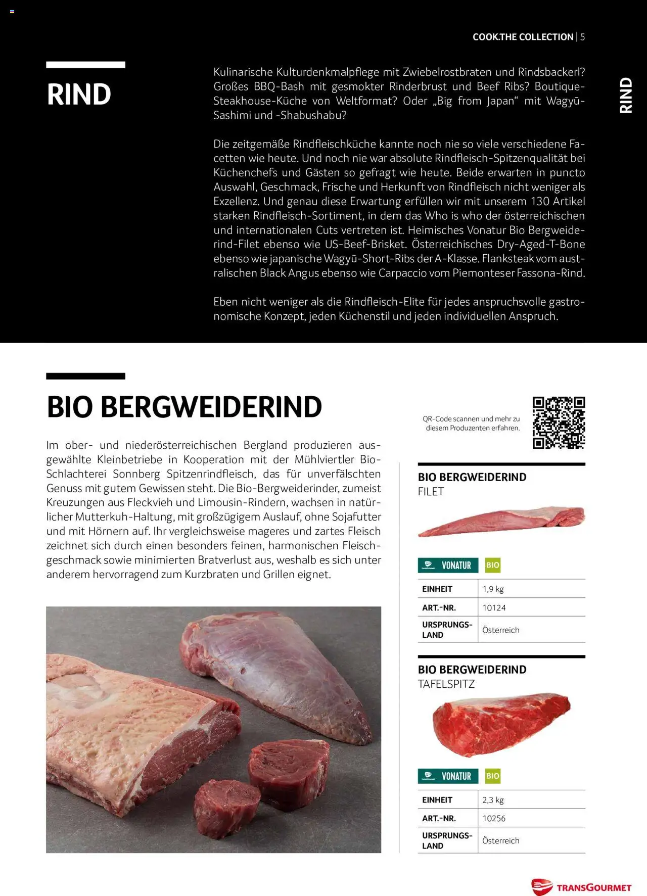 Transgourmet Cook Look-Book gültig ab 01.09.2023 | Seite: 5 | Produkte: Rindfleisch