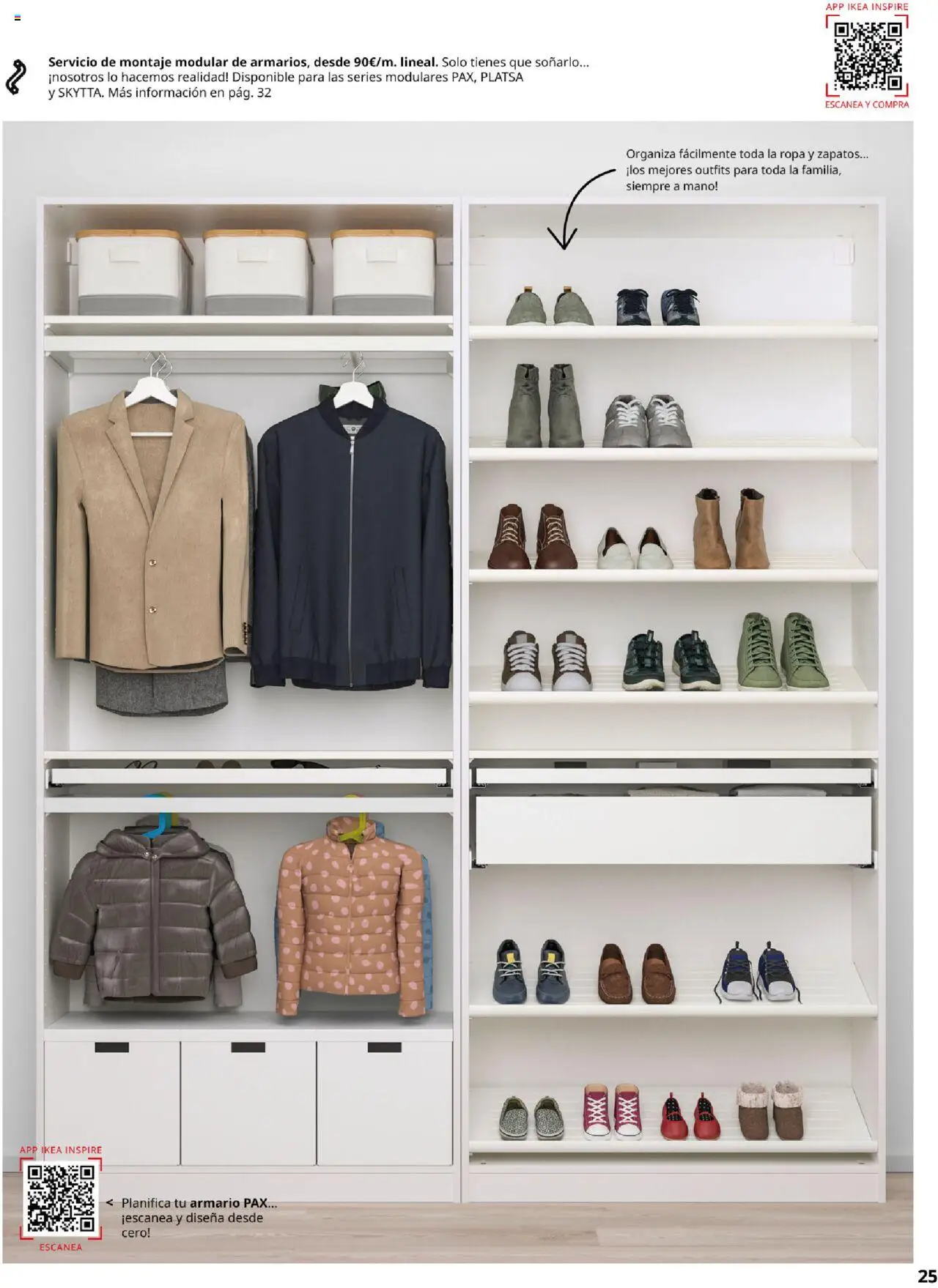 Catálogo IKEA Pax y Komplement │ válido desde el 01.09.2025 | Página: 25 | Productos: Ropa, Armario