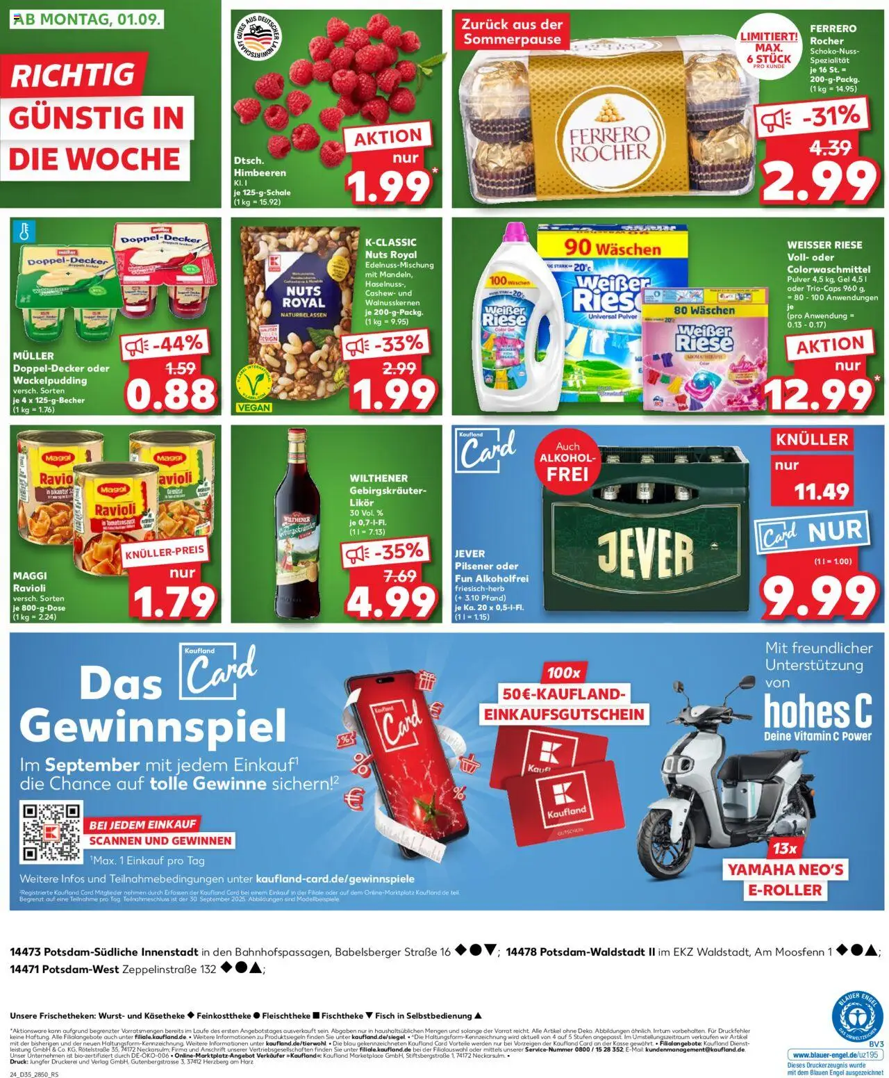 Kaufland prospekt Potsdam	 - gültig ab dem 28.08.2025 | Seite: 24 | Produkte: Wilthener, Scooter, Fisch, Jever