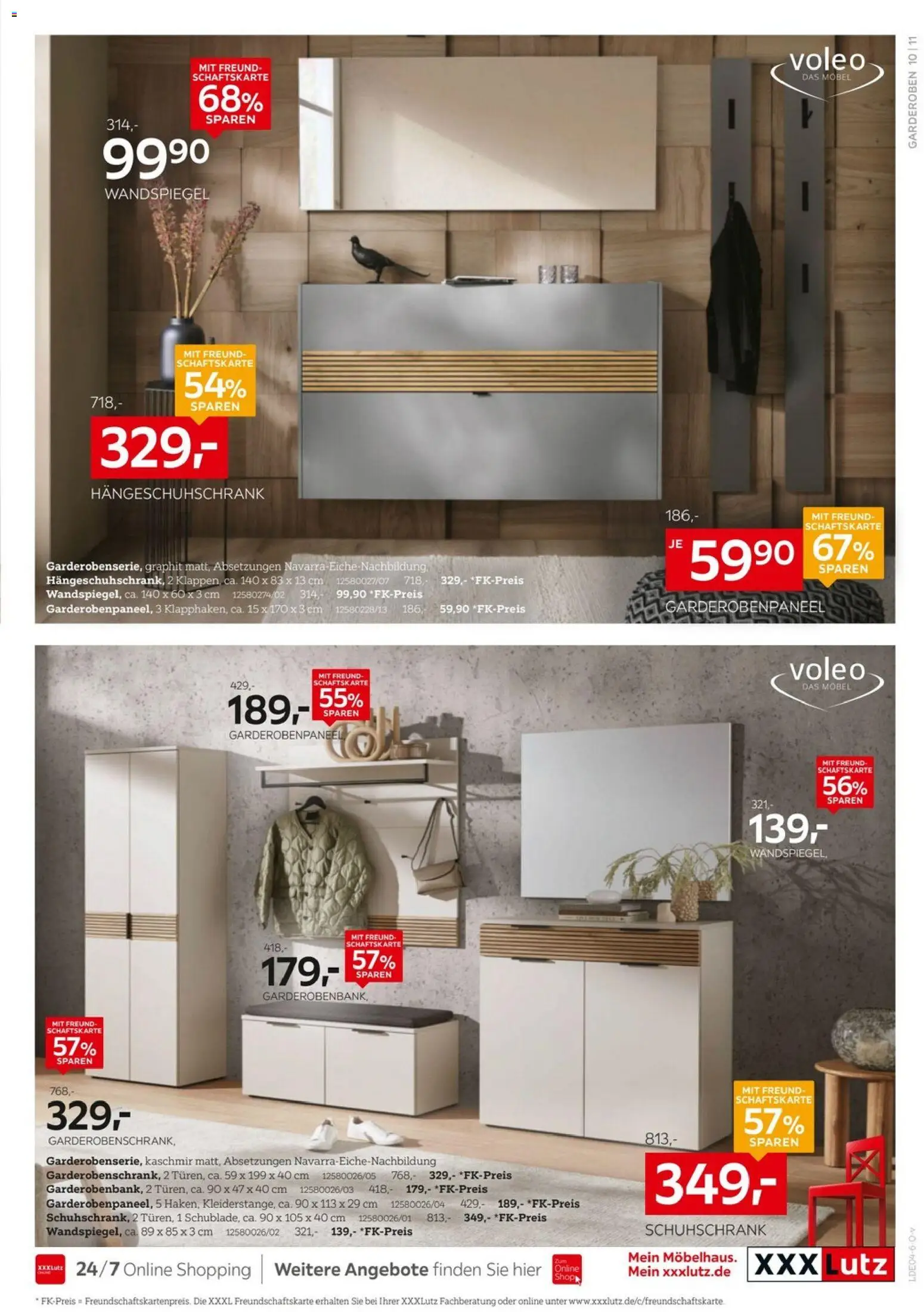 XXXLutz Aufbewahrung & Deko – gültig ab 29.03.2026 | Seite: 11 | Produkte: Wandspiegel