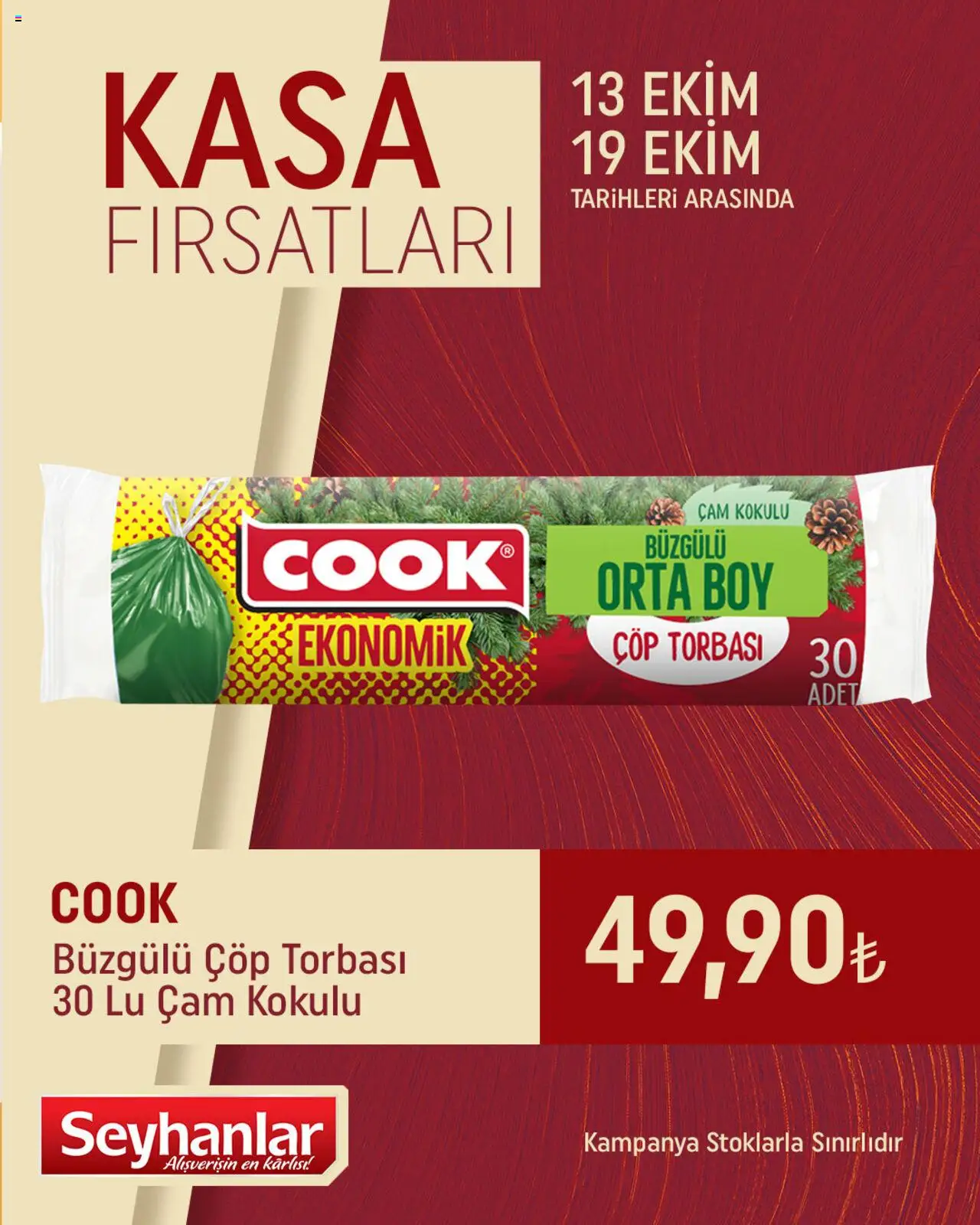 Seyhanlar Market Kasa Fırsatları - 13.10.2025 tarihinden itibaren geçerlidir | Sayfa: 2 | Ürünler: Çöp torbası, Kasa