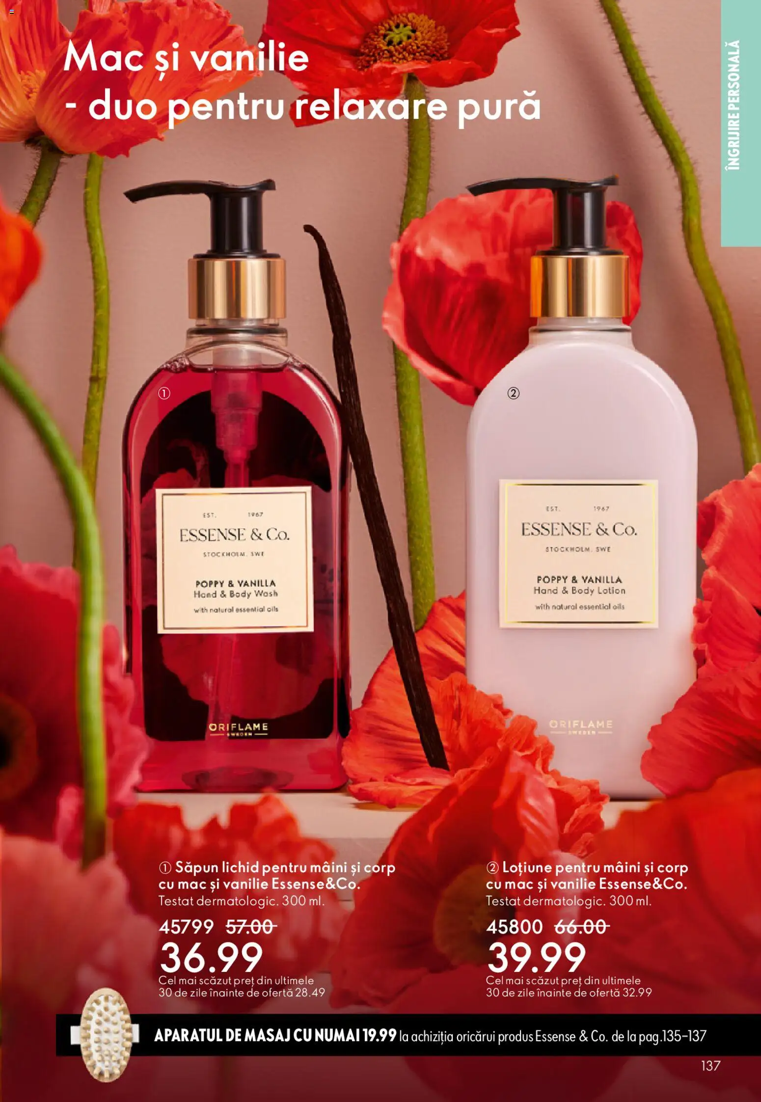 Noul catalog Oriflame – valabil de la 27.05.2026 | Pagină: 137 | Produse: Body, Săpun, Săpun lichid