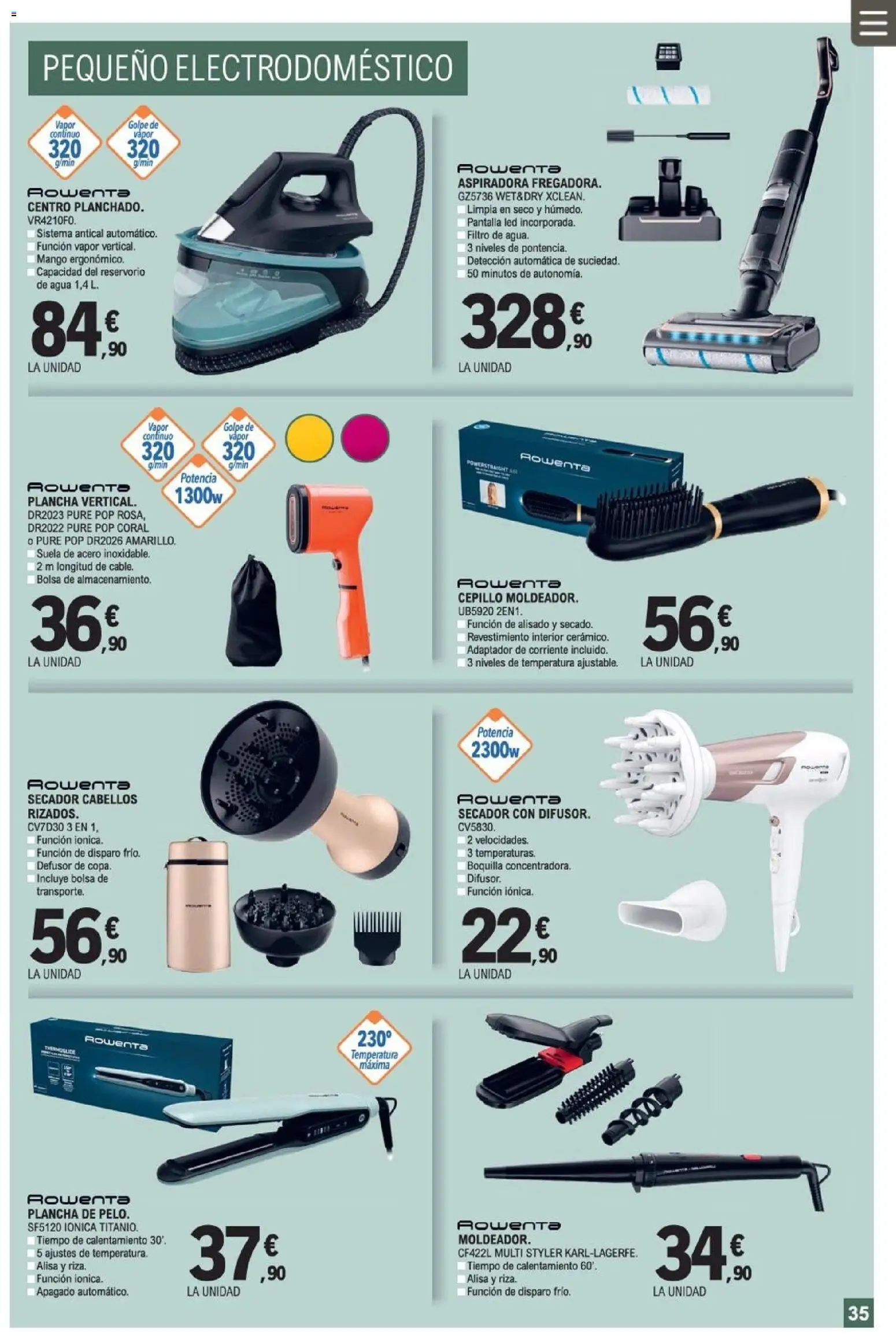 E.Leclerc folleto │ válido desde el 08.04.2026 | Página: 35 | Productos: Bolsa, Adaptador, Aspiradora, Ρούτερ