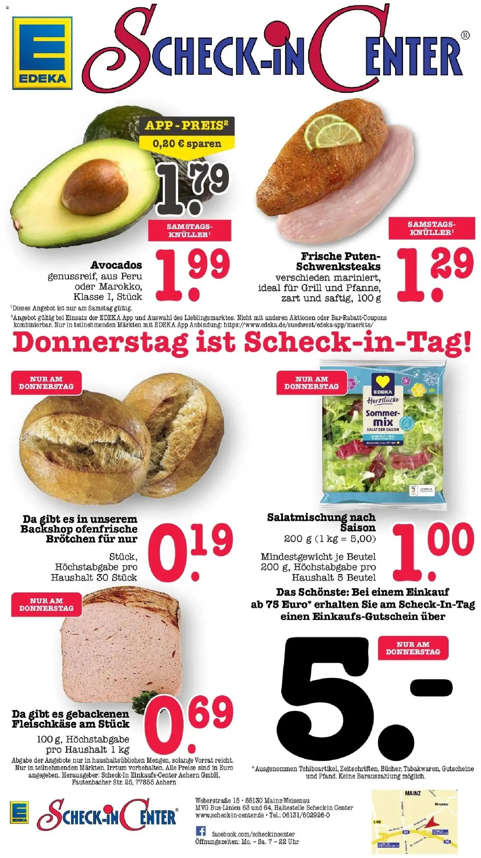 E center Prospekt Mainz-Weisenau	 – gültig ab 12.04.2026 | Seite: 61 | Produkte: Grill, Ofenfrische, Salat, Uhr