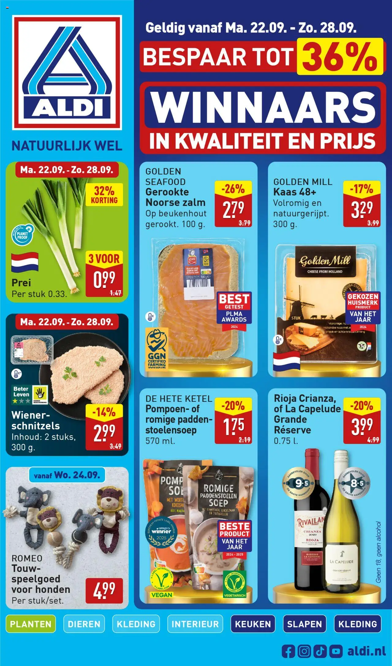  | Pagina: 1 | Producten: Prei, Ketel, La, Alcohol