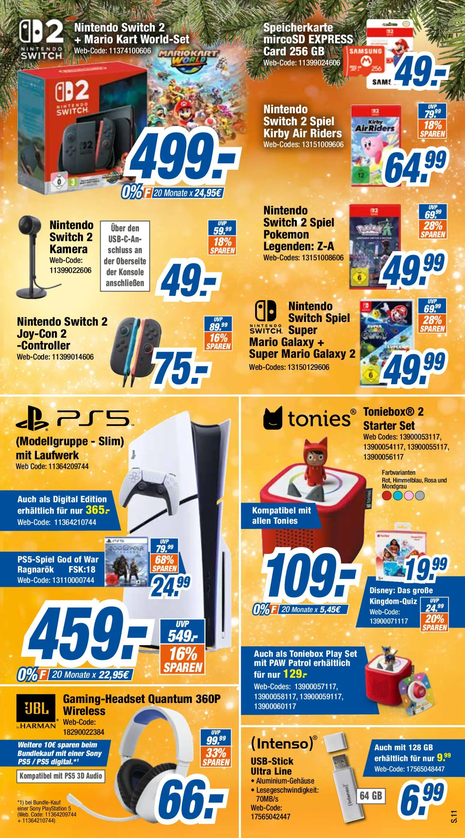 Expert Prospekt 	 – gültig ab 08.12.2025 | Seite: 11 | Produkte: Speicherkarte, Sony, Samsung, Audio