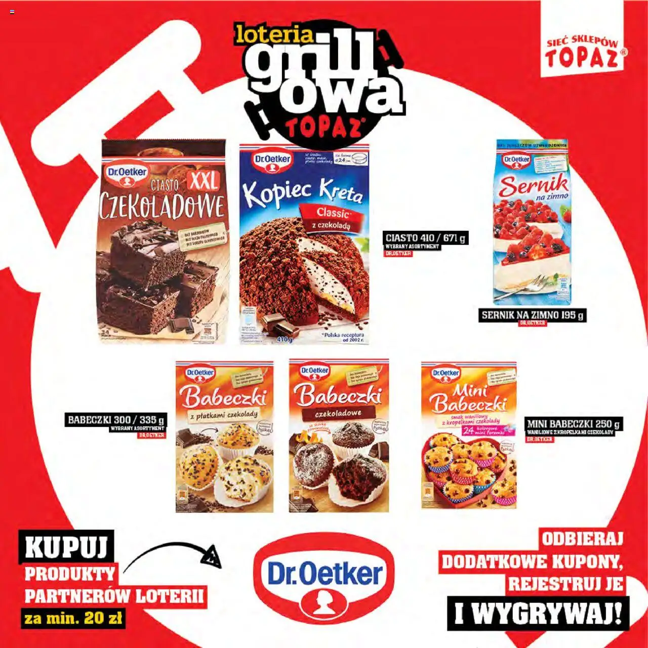 Topaz Gazetka - Katalog produktów Loteria Grillowa od 25.04.2025 | Strona: 35 | Produkty: Czekolady, Ciasto, Kopiec Kreta, Babeczki