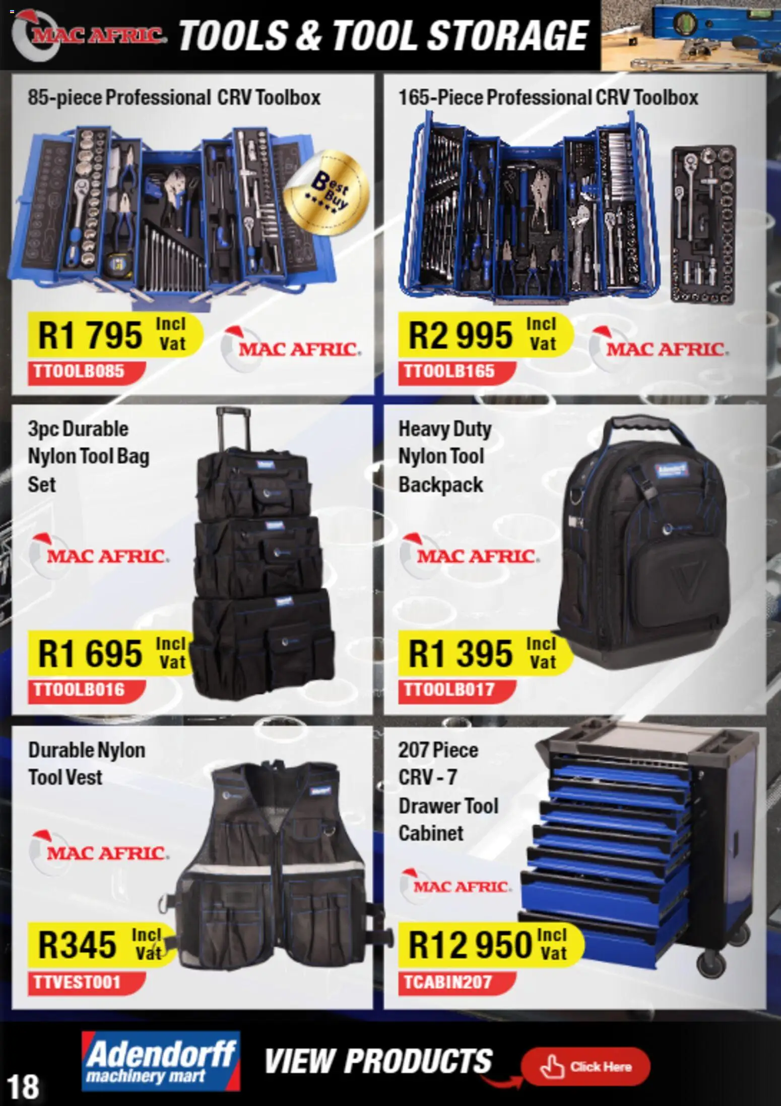 New Adendorff catalogue – valid from 01.01.2026 | Page: 20 | Products: Vest, Backpack, Bag
