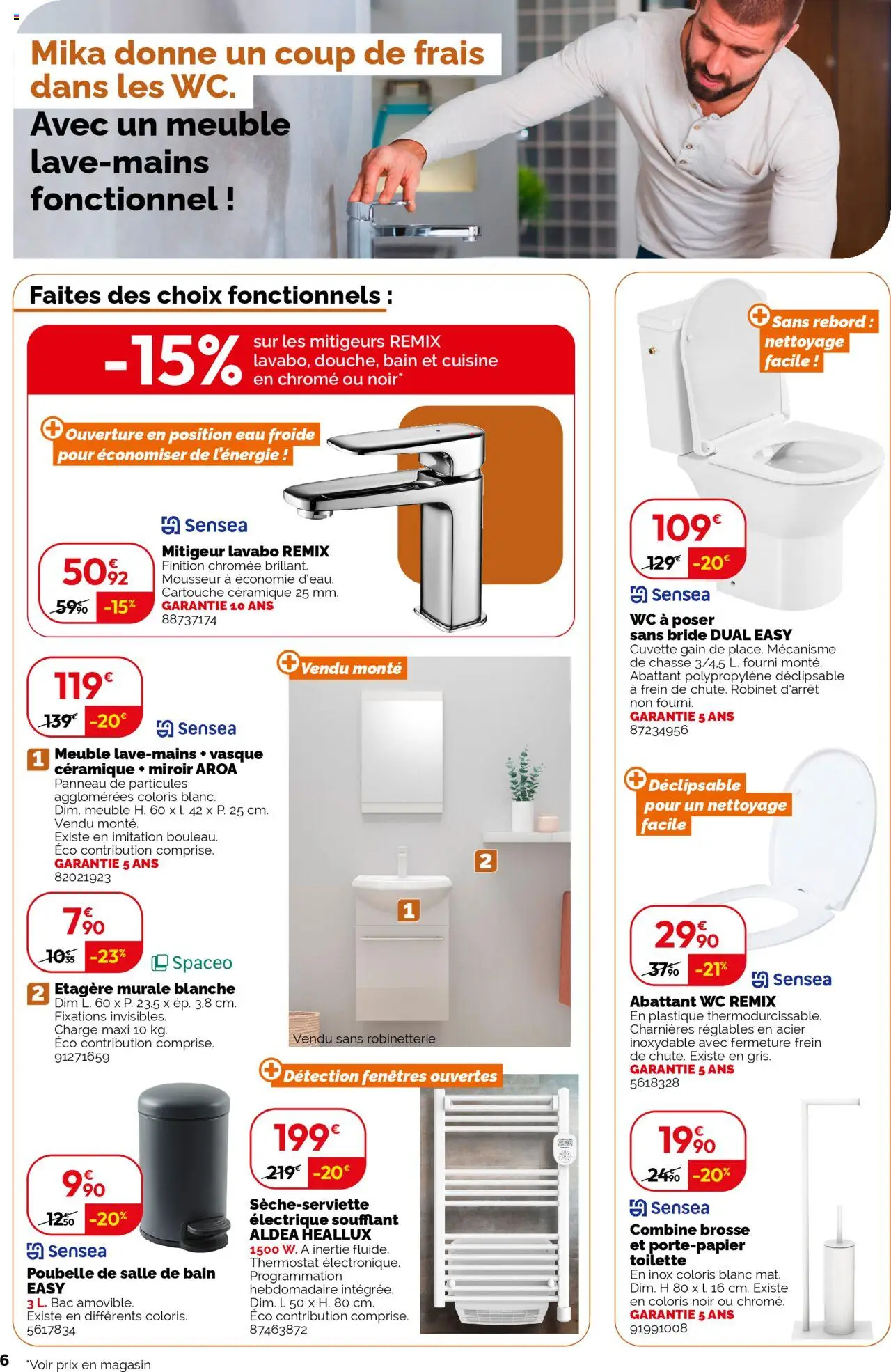  | Page: 6 | Produits: Meuble, Poubelle, Robinet, Lavabo