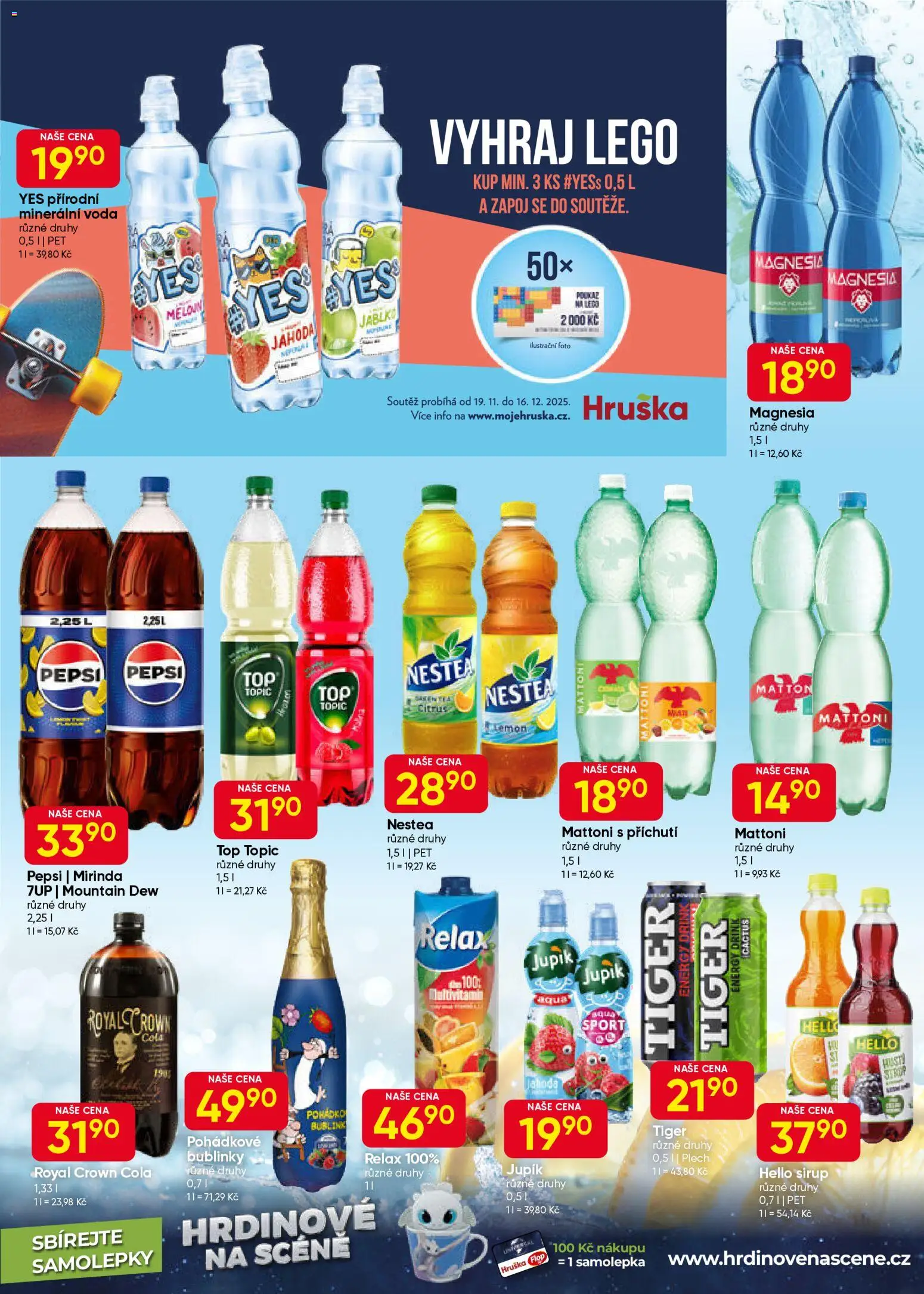 Hruška leták od 26.11.2025 | Strana: 7 | Produkty: Mattoni, Tiger, Royal Crown Cola, Mirinda