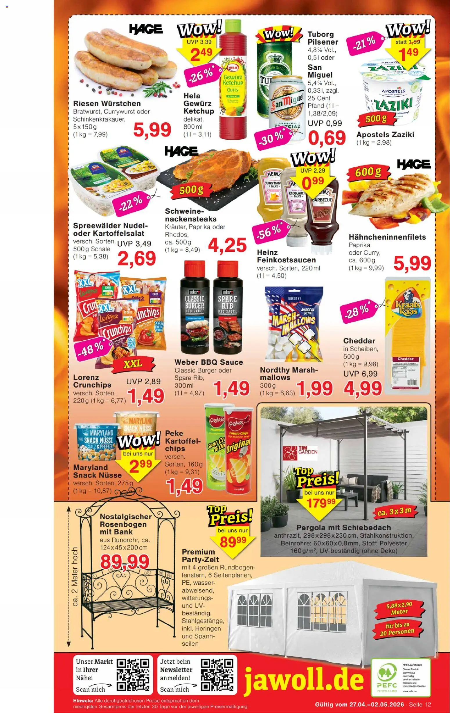 Wiglo Wunderland Prospekt – gültig ab 27.04.2026 | Seite: 16 | Produkte: Burger, Wasser, Salz, Ketchup