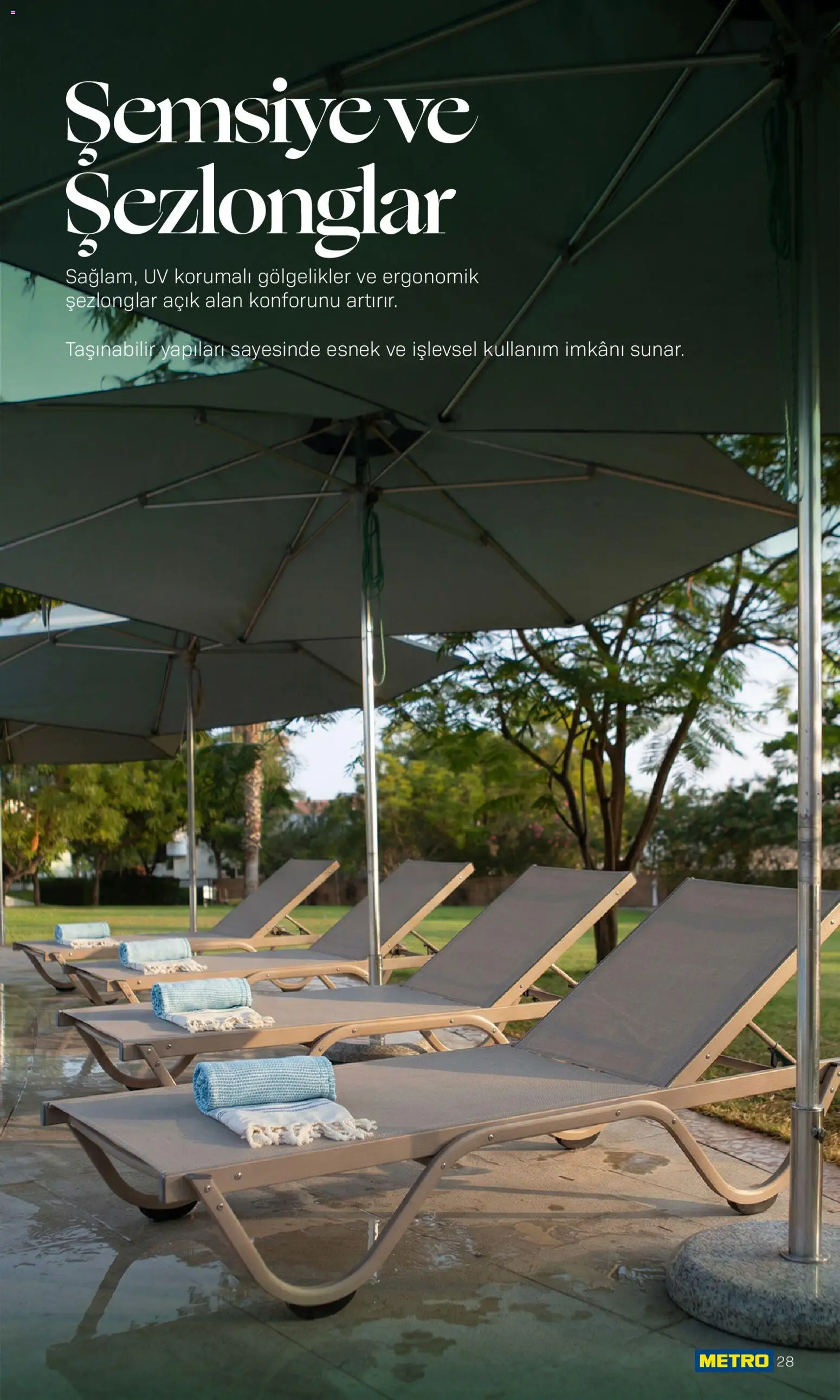 Metro - Açık Hava Çözümleri - 10.04.2026 tarihinden itibaren geçerlidir | Sayfa: 28 | Ürünler: Şemsiye