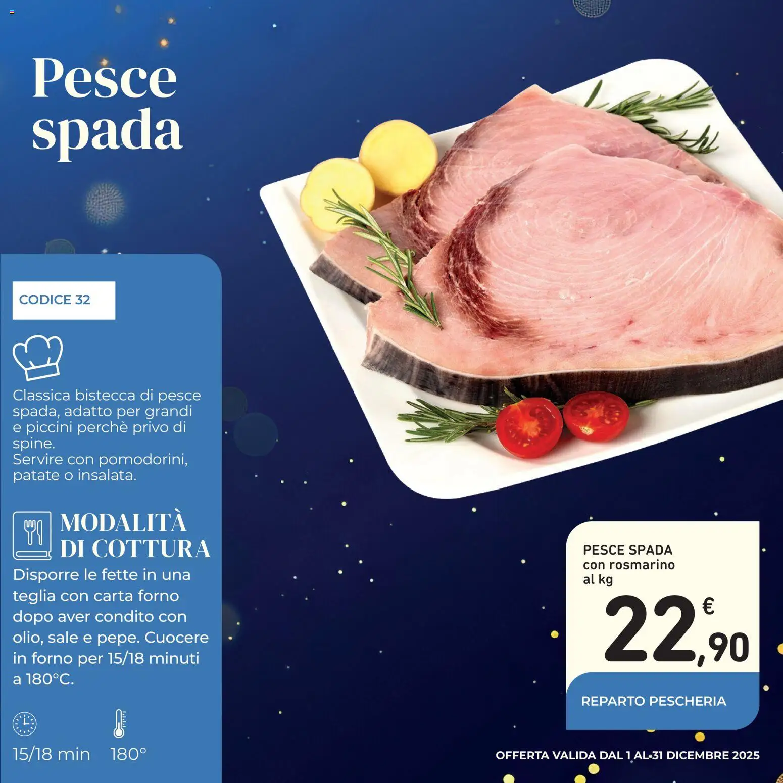 Volantino Conad del 01.12.2025 | Pagina: 29 | Prodotti: Pesce, Patate, Sale, Pesce spada