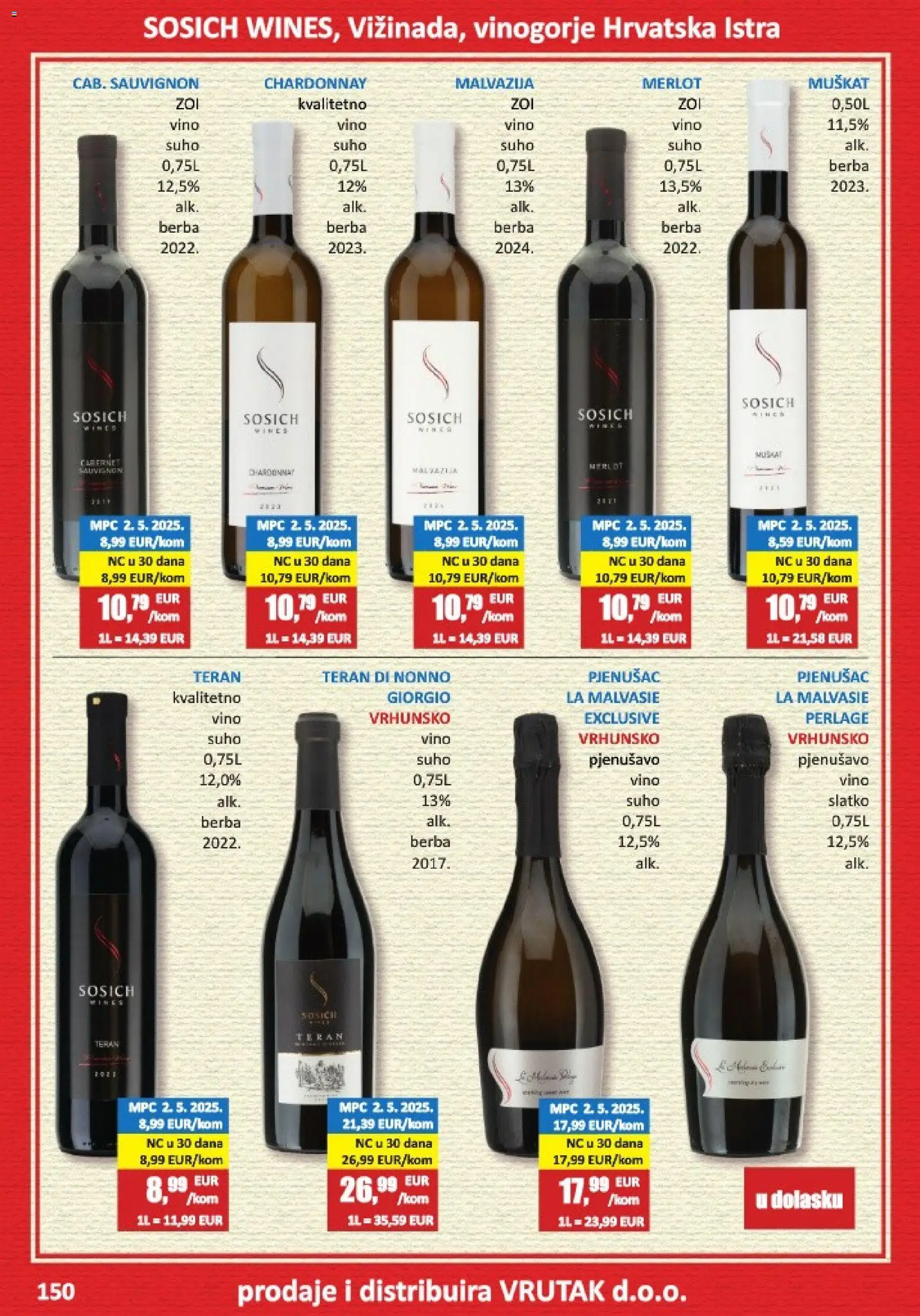 Vrutak katalog | vrijedi od 01.11.2025 | Stranica: 150 | Proizvodi: Vino