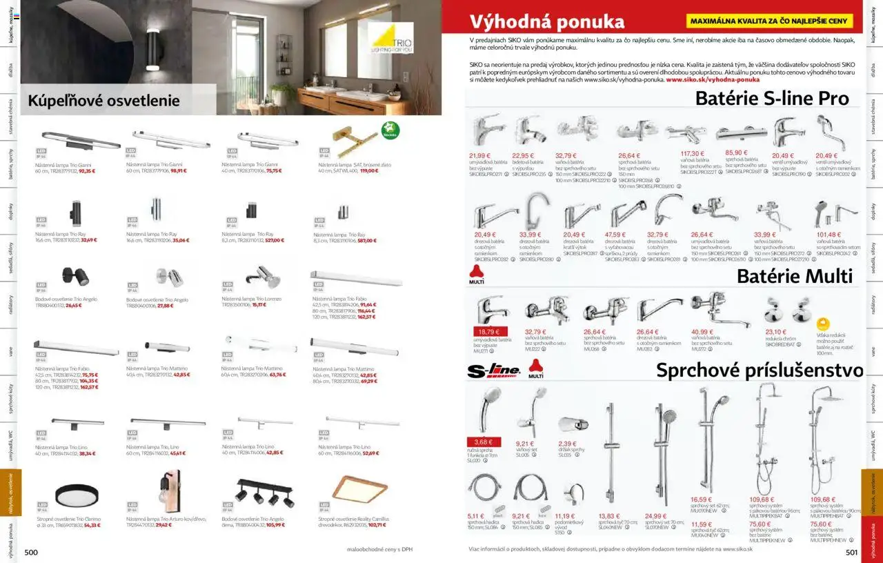 Nové Siko akcie – leták je platný od 01.09.2025 | Strana: 251 | Produkty: Osvetlenie, Lampa, Radiátory