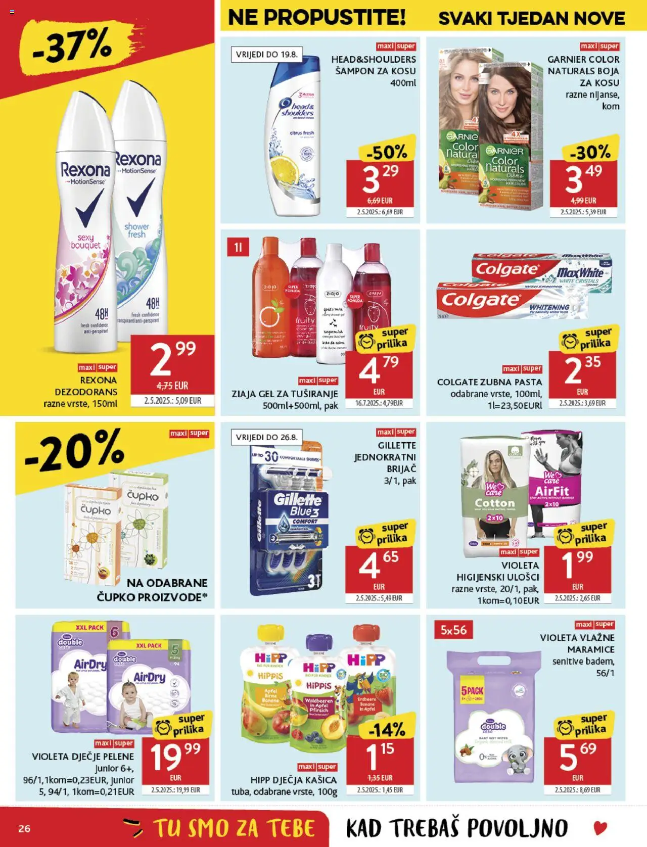 Konzum HR akciós ujság - amely érvényes a következő dátumtól: 06.08.2025 | Oldal: 26 | Termékek: Sampon