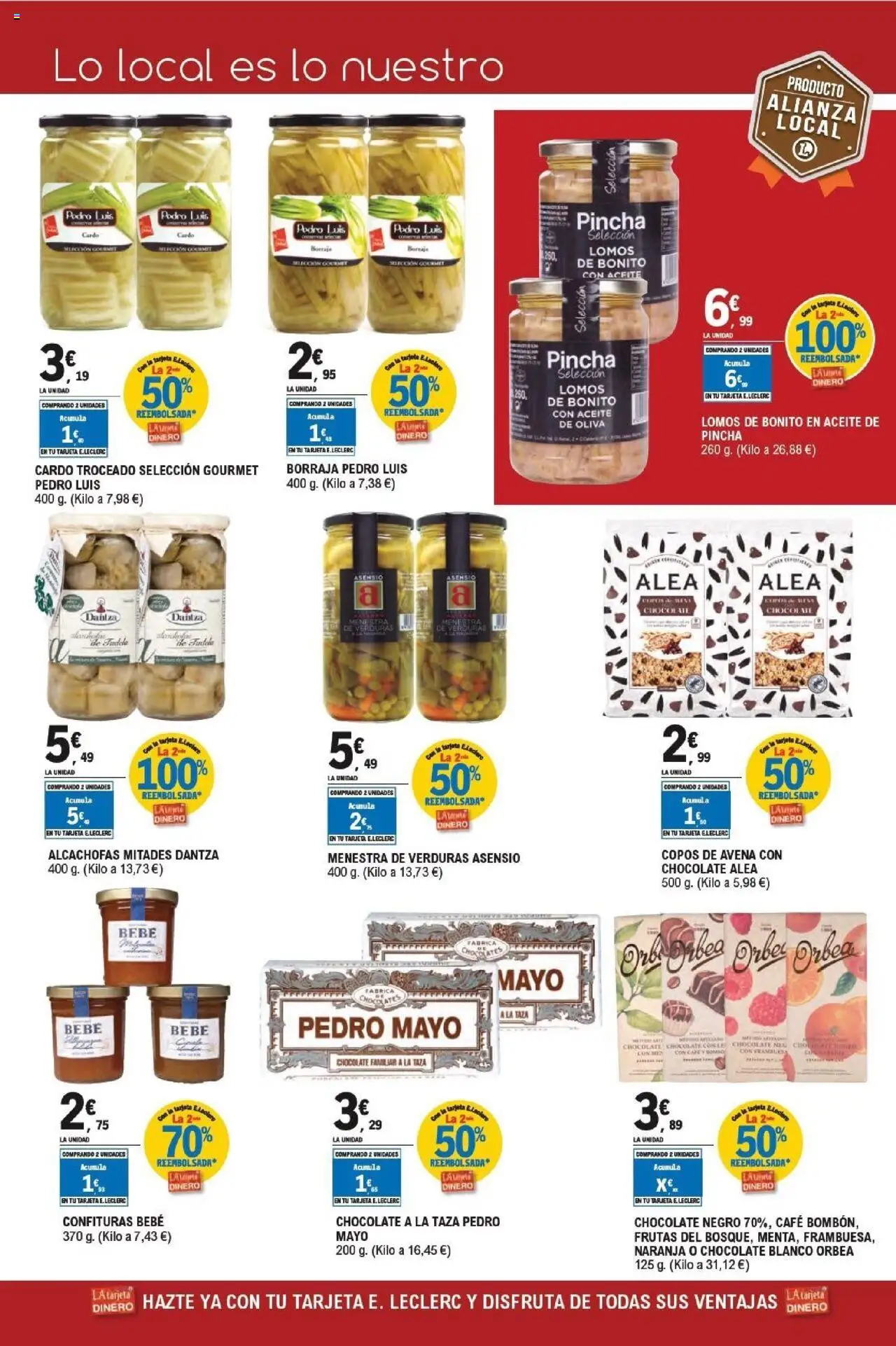 E.Leclerc folleto │ válido desde el 22.10.2025 | Página: 5 | Productos: Aceite, Café, Chocolate, Copos