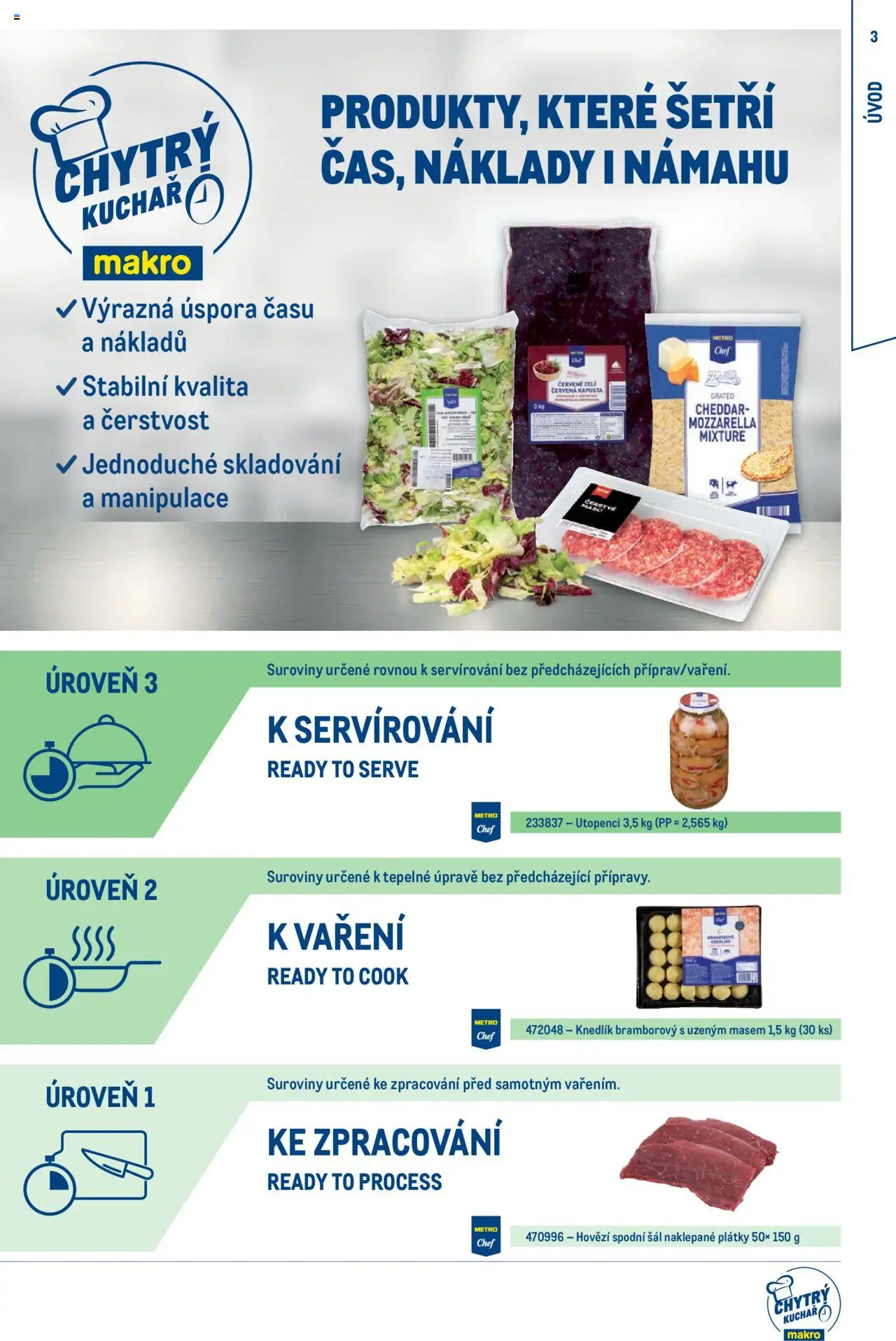 Makro leták - Chytrý kuchař - kompletní nabídka od 27.02.2025 | Strana: 3 | Produkty: Hovězí, Zelí, Maso, Mozzarella