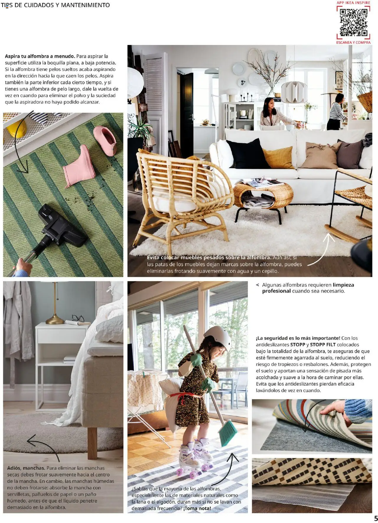 Catálogo IKEA Alfombras │ válido desde el 04.02.2025 | Página: 5 | Productos: Polvo, Muebles, Aspiradora, Alfombra