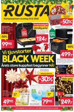 Forhåndsvisning av Rusta Black Week gyldig fra 19.11.2025