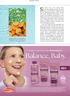 Beauty Balance TAGESCREME, Pflege in den Wechseljahren verbessert die Hautelastizität Mönchspfeffer Ceramid Komplex, Parthenol – gültig ab 01.09.2025 | Seite: 62 | Produkte: Toner, Tagescreme, Nachtcreme