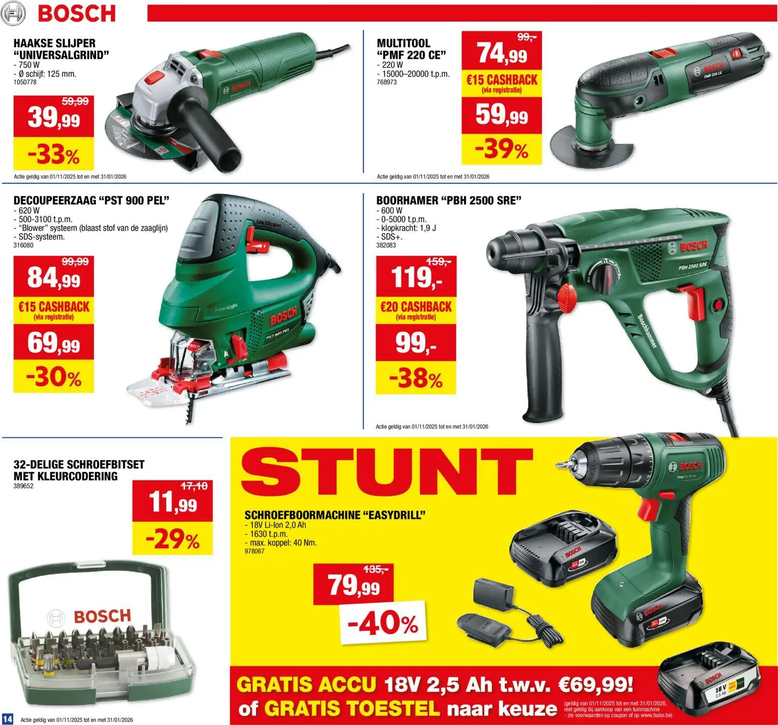 {H1} | Pagina: 14 | Producten: Schijf, Slijper