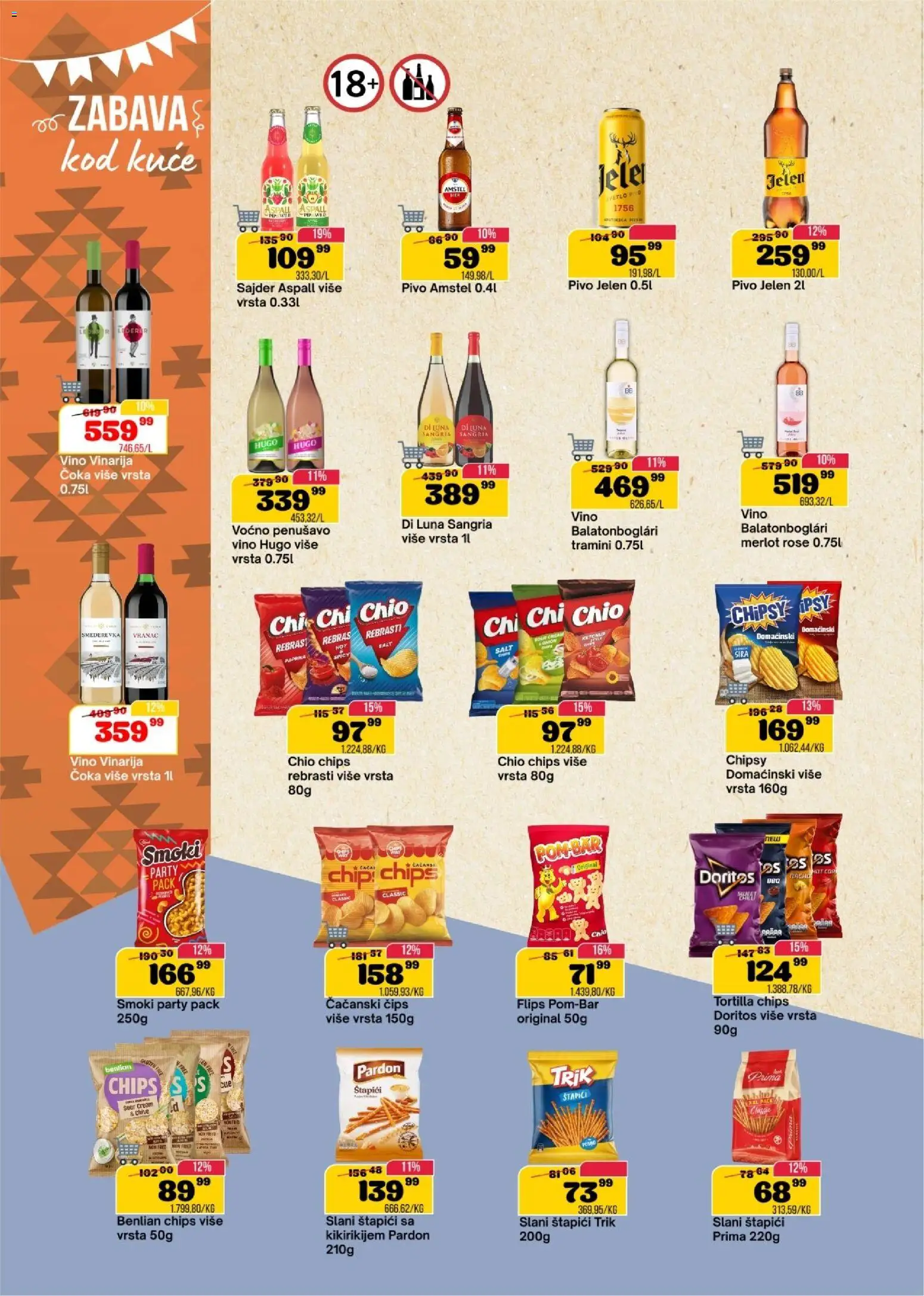 Senta Promet katalog - važi od 28.01.2026 | Strana: 12 | Proizvode: Smoki, Vranac, Amstel, Paprika