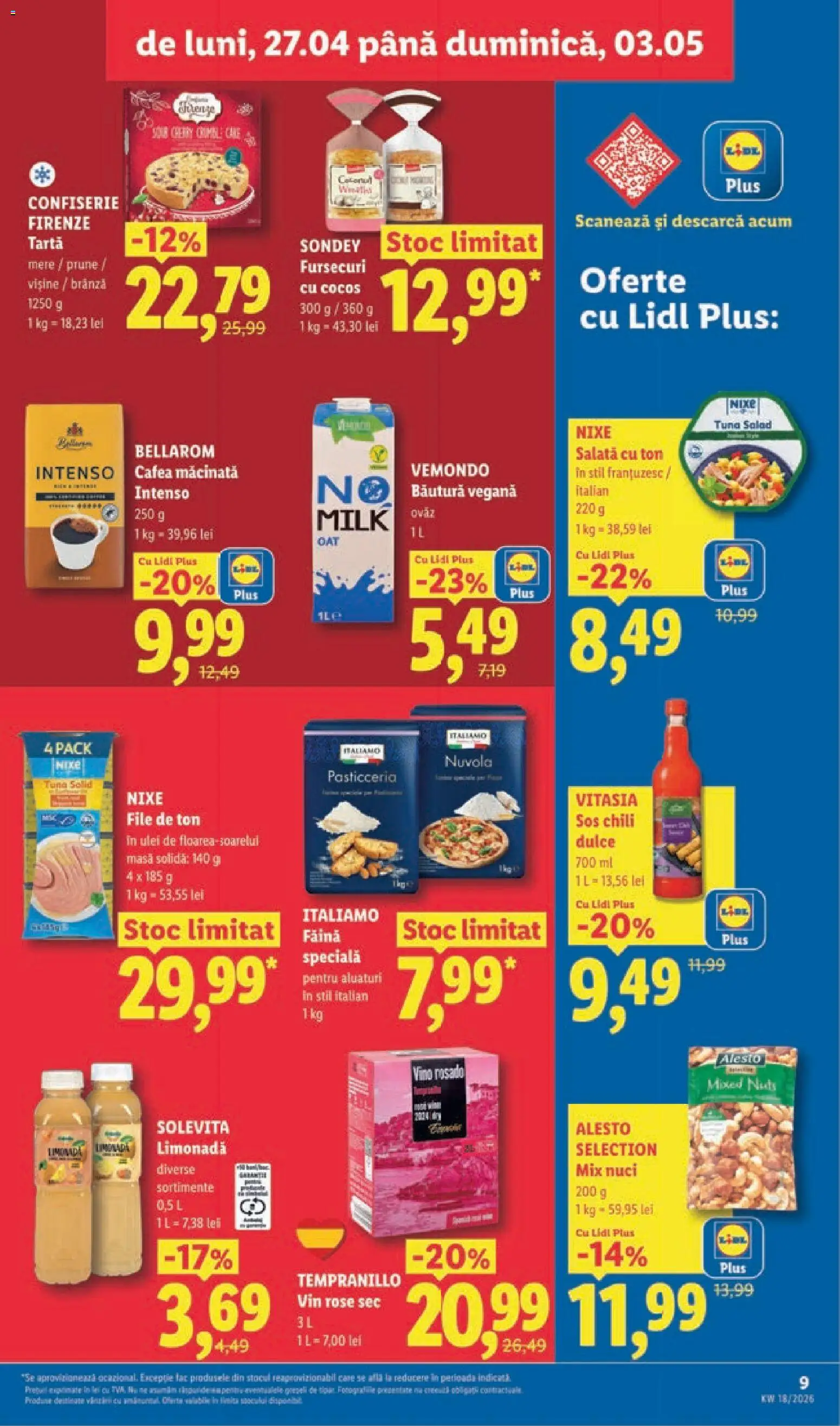 Noul catalog Lidl – valabil de la 27.04.2026 | Pagină: 9 | Produse: Brânză, Vin, Prune, Kanca