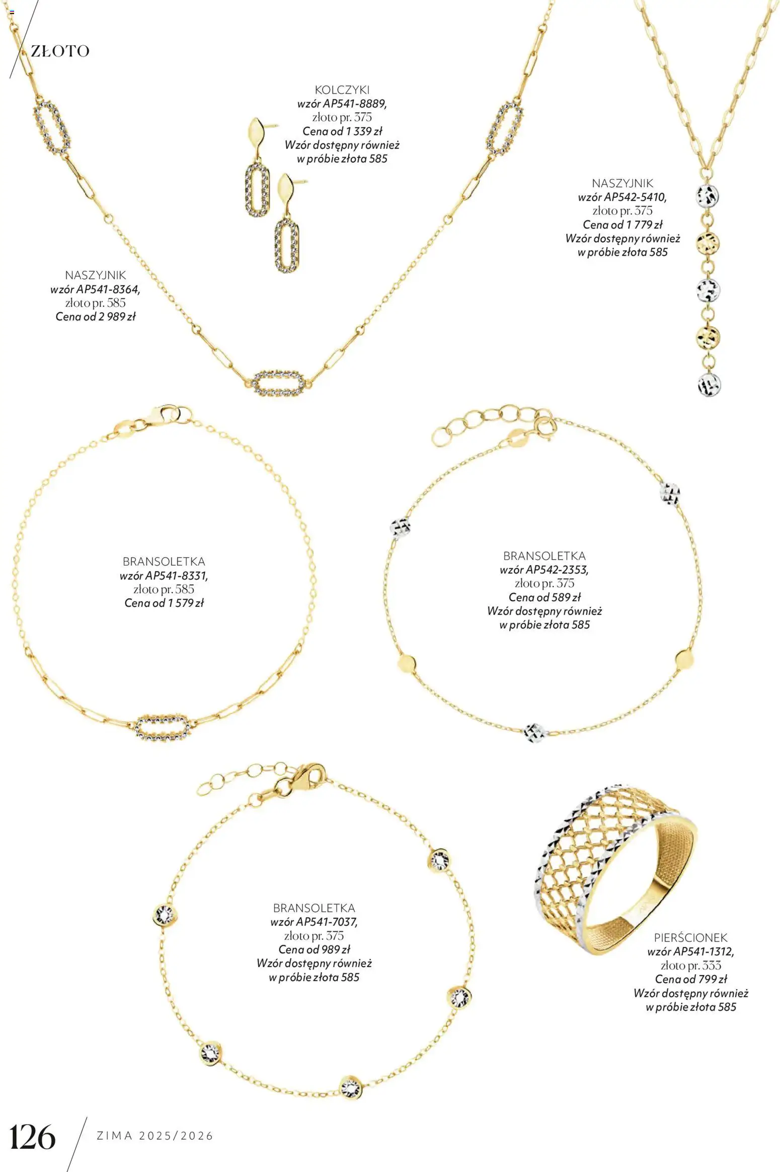 Apart promocje od 04.11.2025 | Strona: 128 | Produkty: Naszyjnik, Bransoletka, Pierścionek