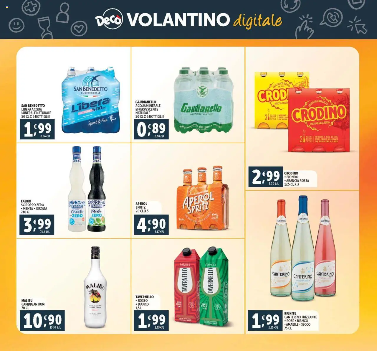 Volantino Decò del 18.07.2025 | Pagina: 27 | Prodotti: Spezie, Infusione, Aperol, Acqua minerale