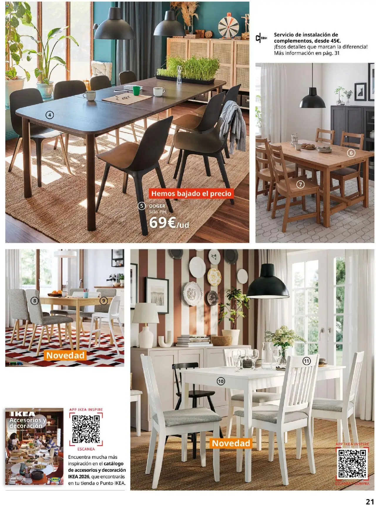 Catálogo IKEA Comedores │ válido desde el 01.09.2025 | Página: 21 | Productos: Silla