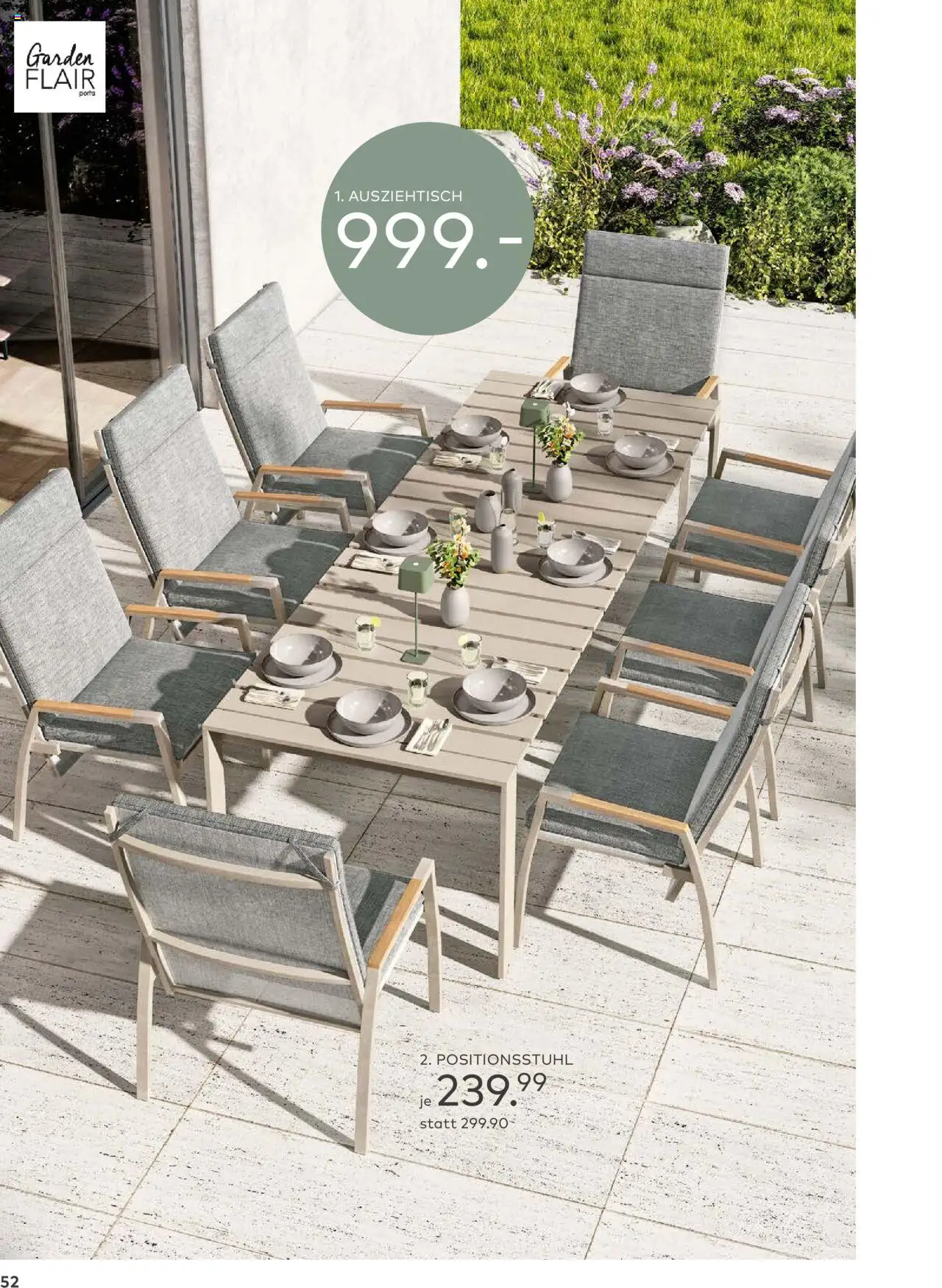 Porta! - Outdoor - Gartenmöbelkatalog 2025 - gültig ab dem 02.03.2025 | Seite: 52
