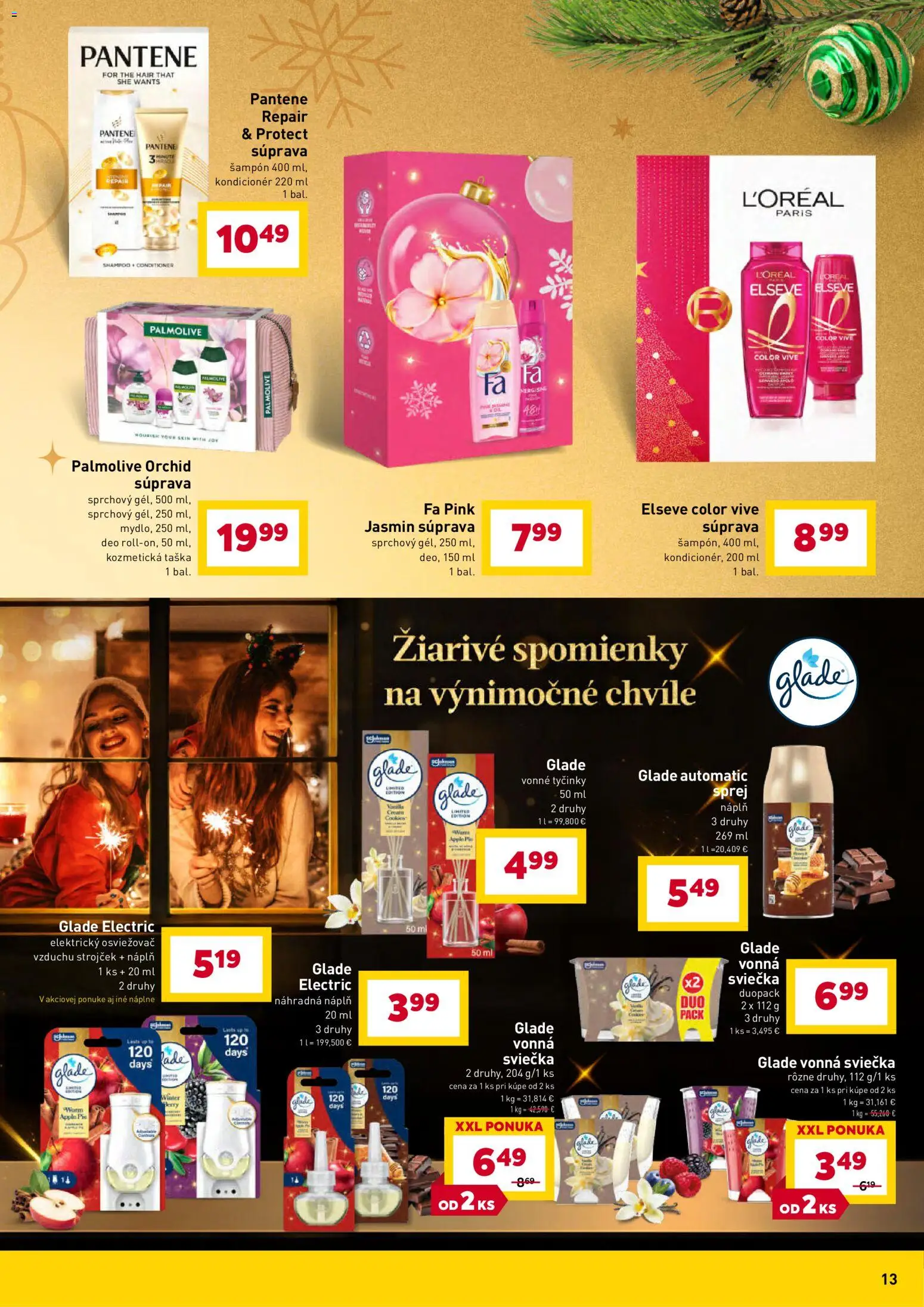 Nové Billa akcie – leták je platný od 12.12.2025 | Strana: 13 | Produkty: Osviežovač vzduchu, Strojček, Šampón, Kondicionér