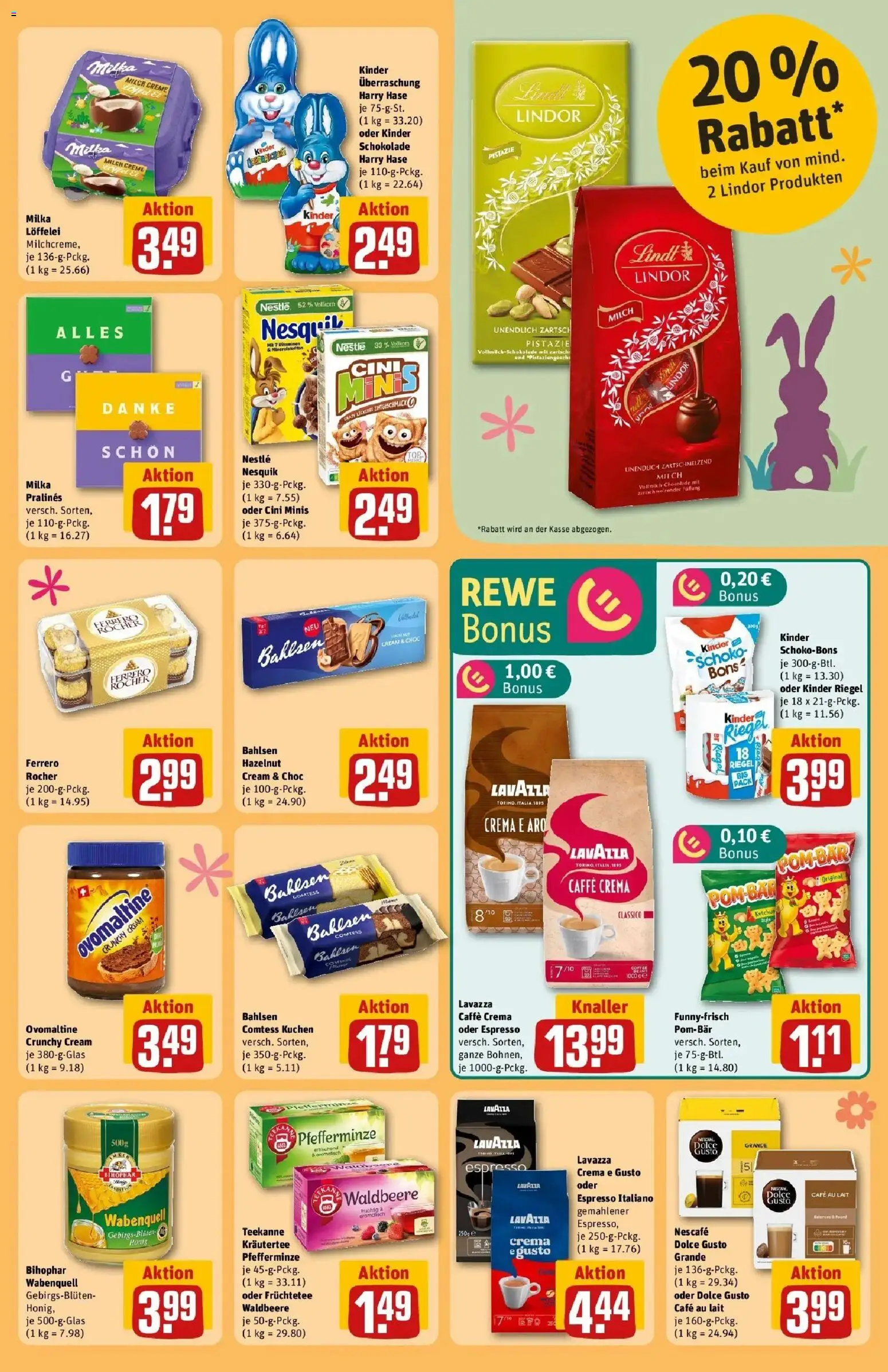 Rewe Prospekt Pulsnitz	 – gültig ab 30.03.2026 | Seite: 27 | Produkte: Schokolade, POM-BÄR, Teekanne, Ketchup