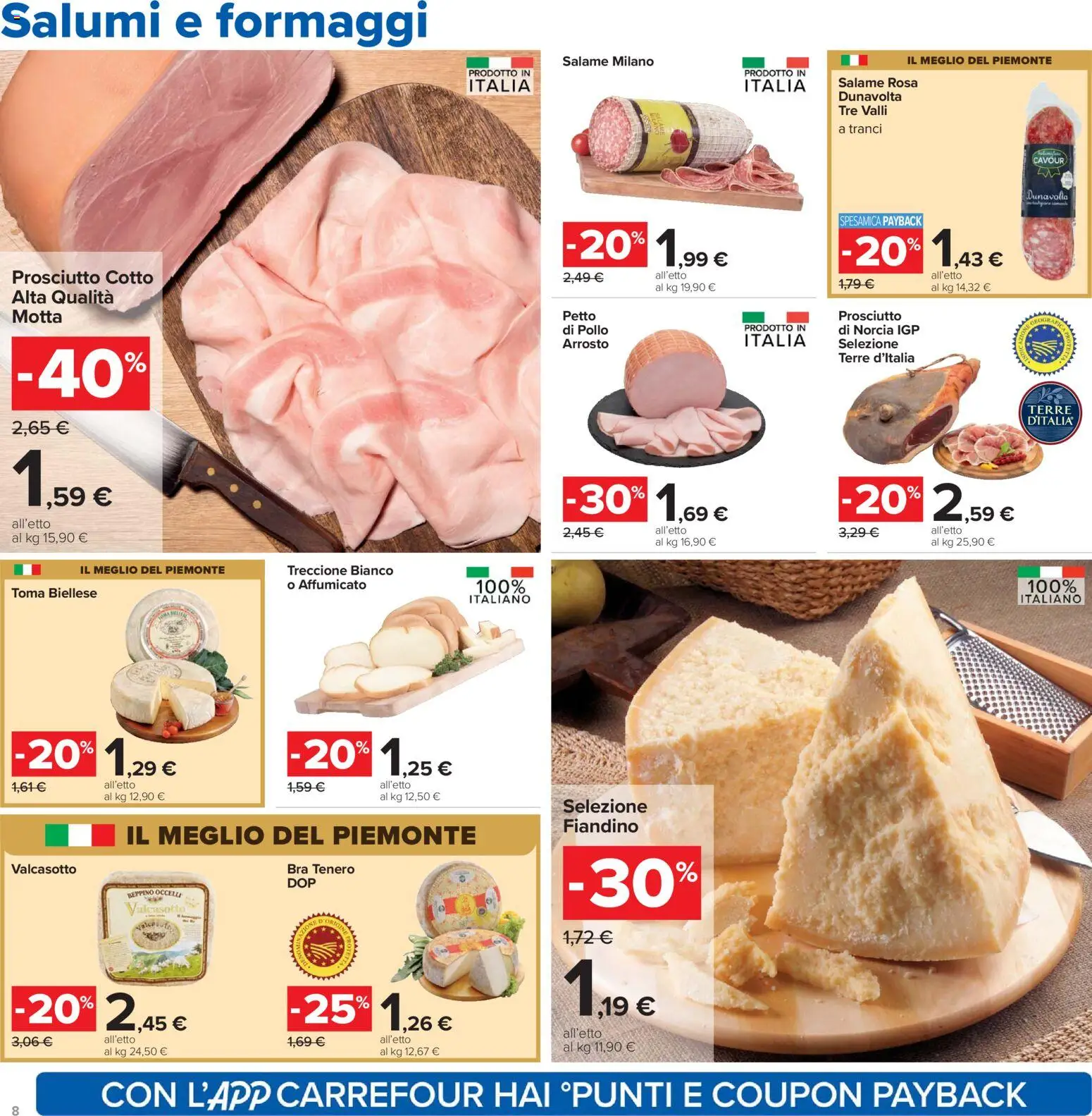 Volantino Carrefour del 07.04.2026 | Pagina: 8 | Prodotti: Arrosto, Prosciutto Cotto, Pollo, Prosciutto