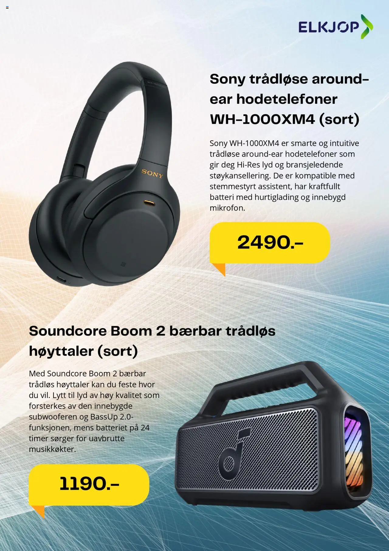  | Side: 3 | Produkter: Lyd, Hodetelefoner, Høyttaler, Batteri