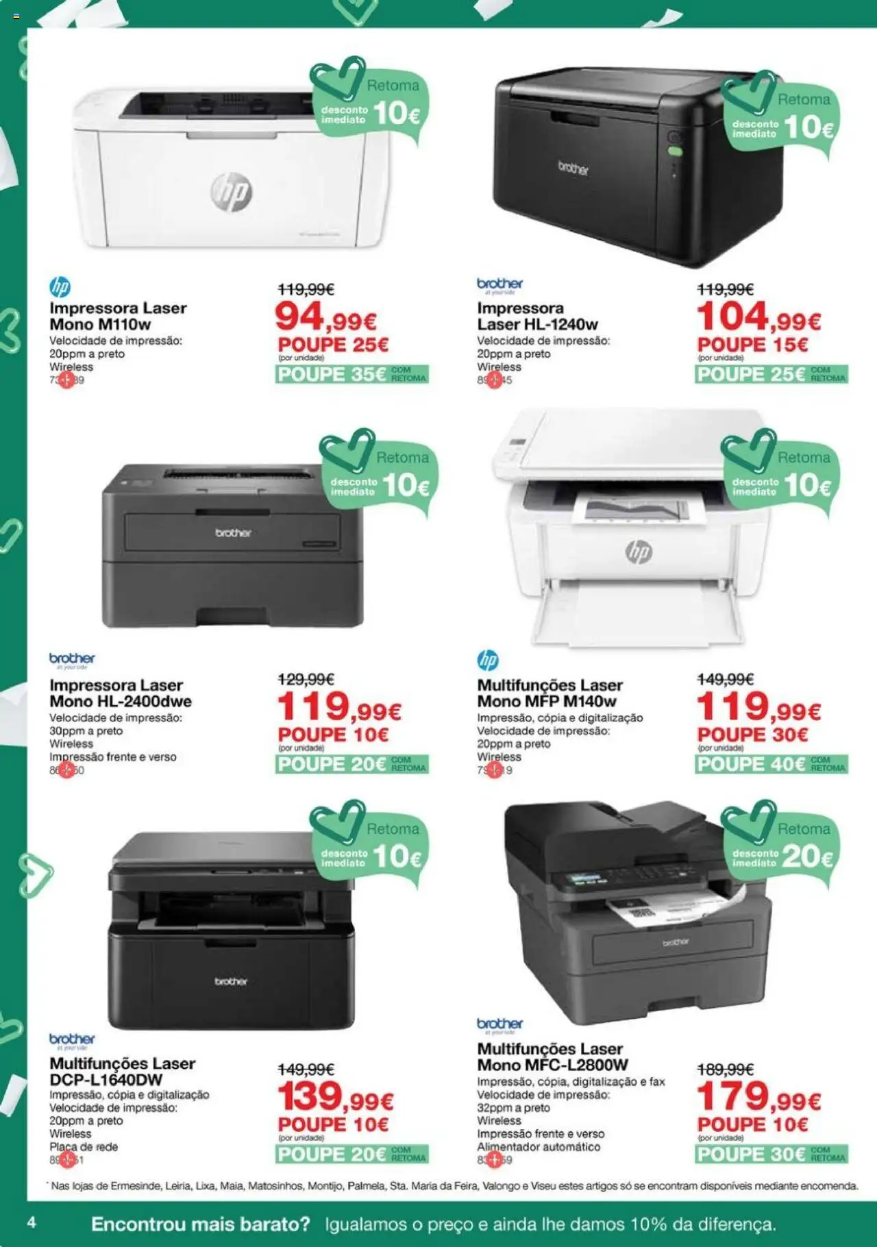 Staples Festa da Impressão e Equipamento │ válido de 09.10.2025 | Página: 4 | Produtos: Impressora