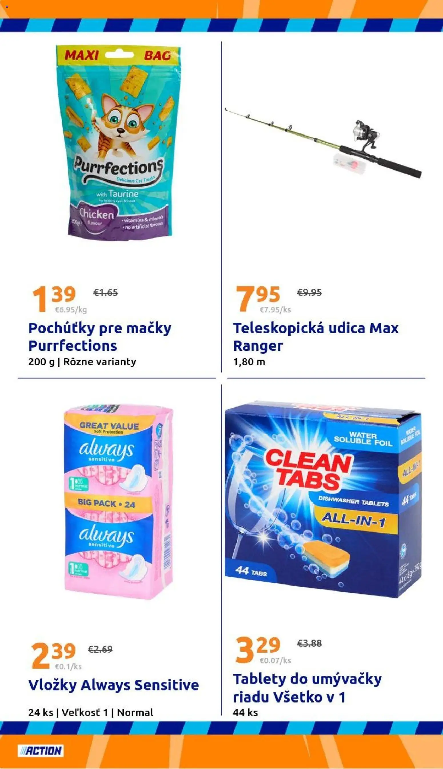 Nové Action akcie – leták je platný od 29.04.2026 | Strana: 24 | Produkty: Tablety do umývačky riadu