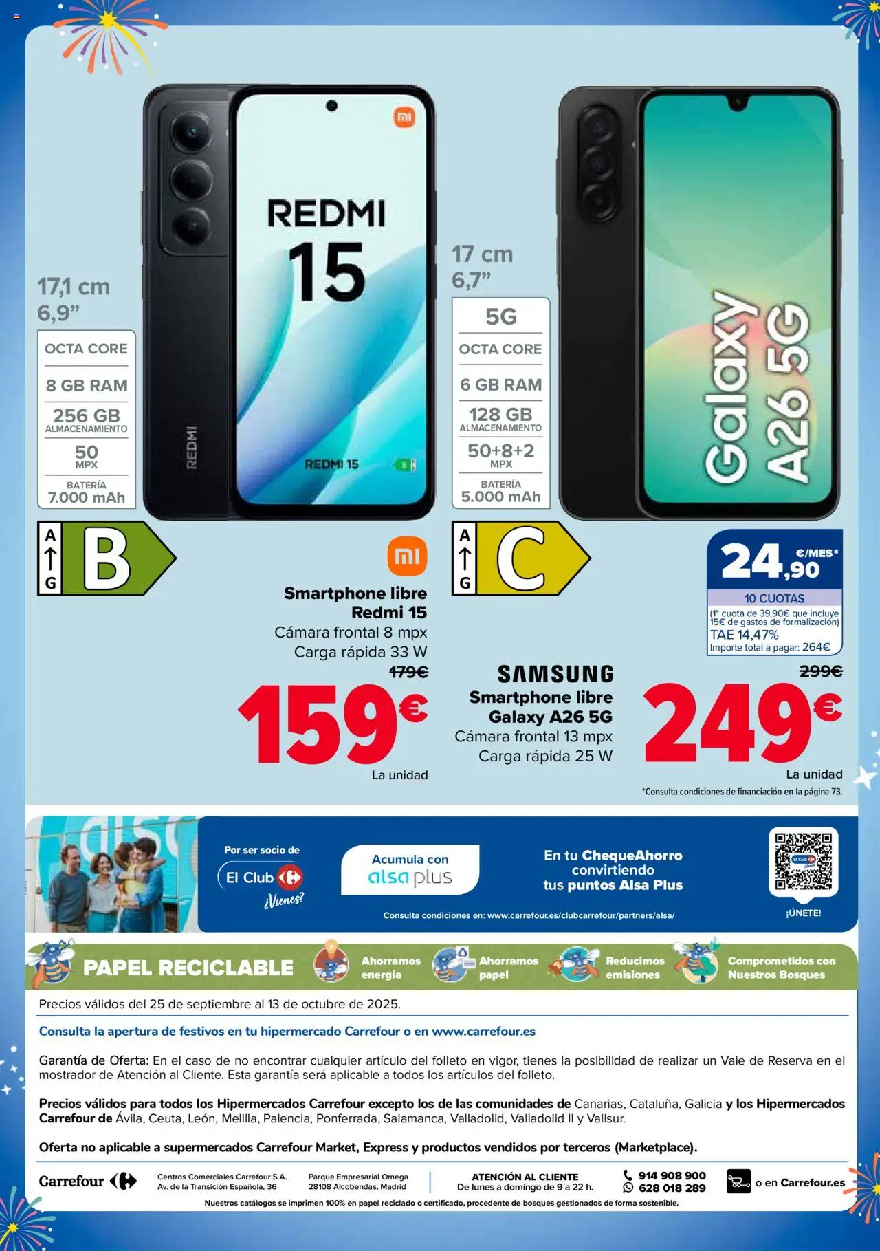 Carrefour folleto │ válido desde el 25.09.2025 | Página: 78 | Productos: Smartphone, Cámara, Batería