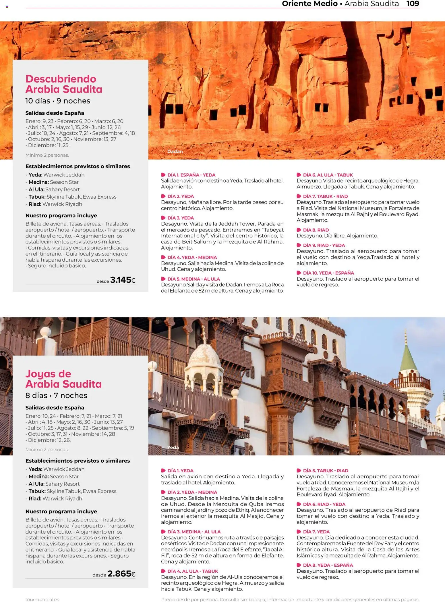 Viajes El Corte Inglés Africa y Oriente Medio │ válido desde el 01.01.2026 | Página: 109