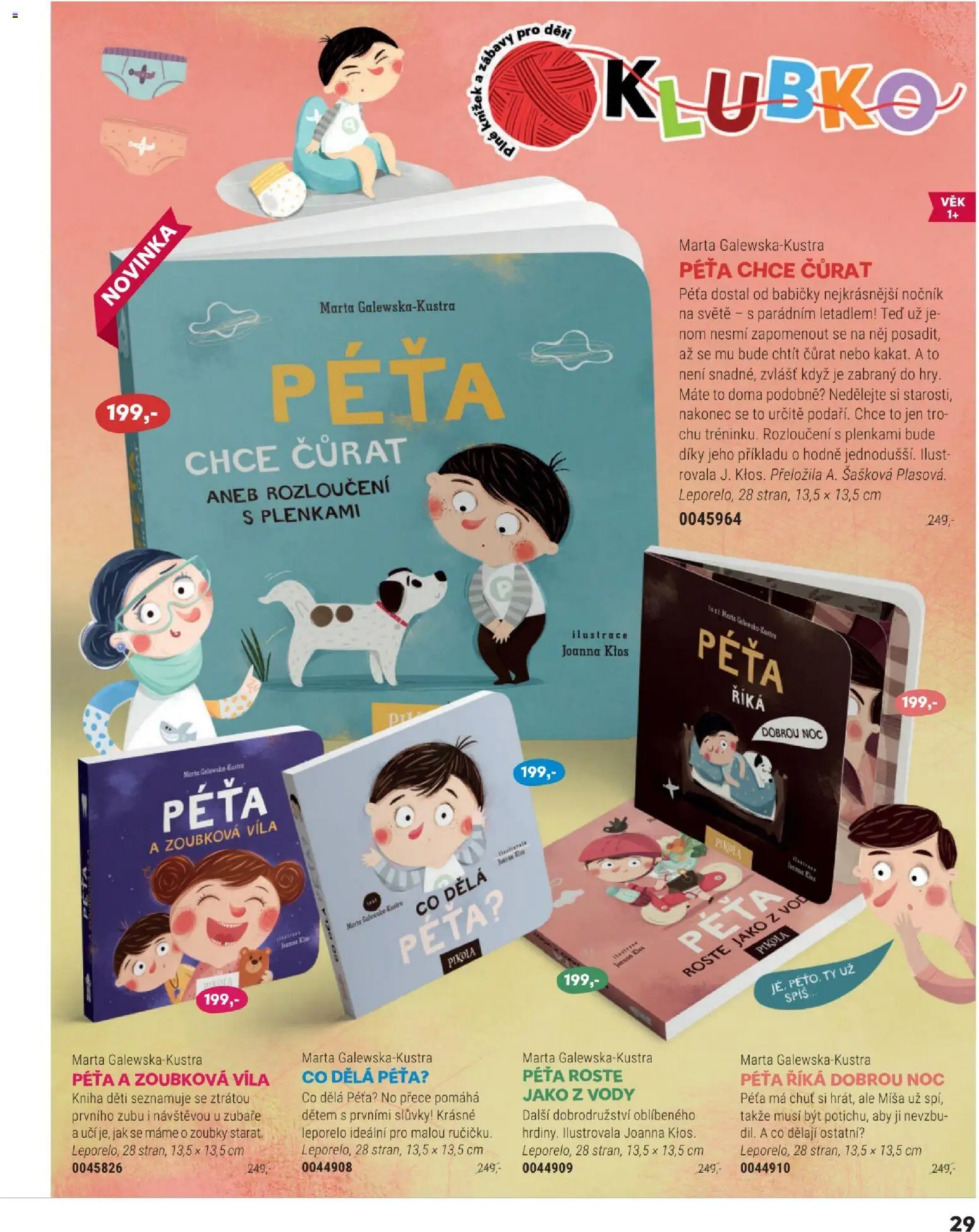 Knižní klub leták od 01.03.2026 | Strana: 29 | Produkty: Kniha, Pikola, Nočník