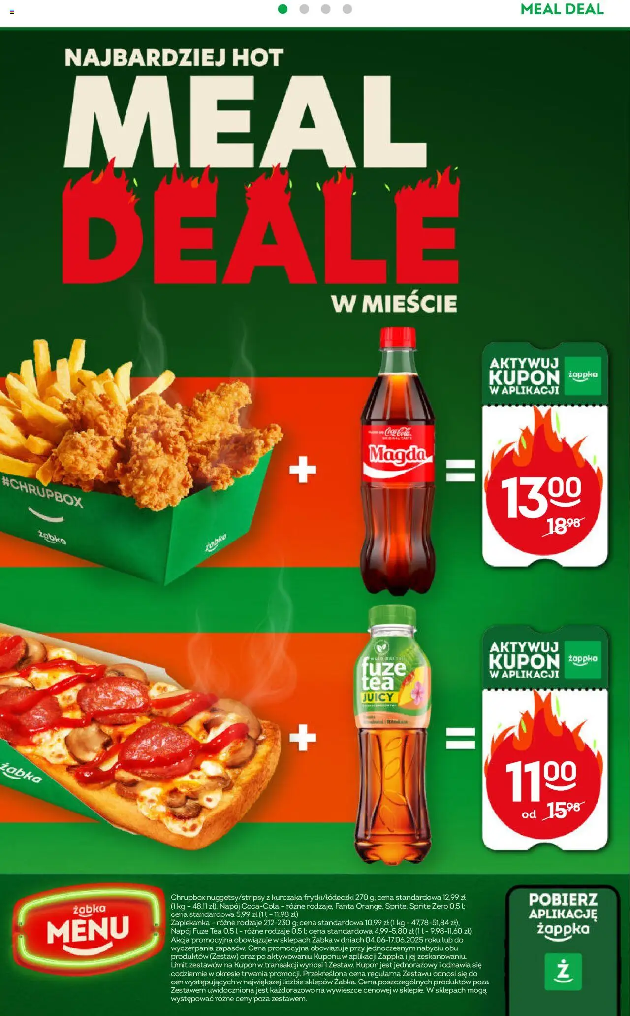 Żabka Gazetka od 04.06.2025 | Strona: 60 | Produkty: Zapiekanka, Sprite