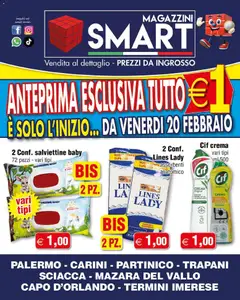 Anteprima del volantino Volantino Magazzini Smart valido a partire dal 20.02.2026
