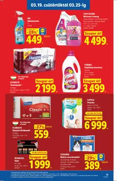 Lidl akciós újság - amely érvényes a következő dátumtól: 19.03.2026 | Oldal: 13