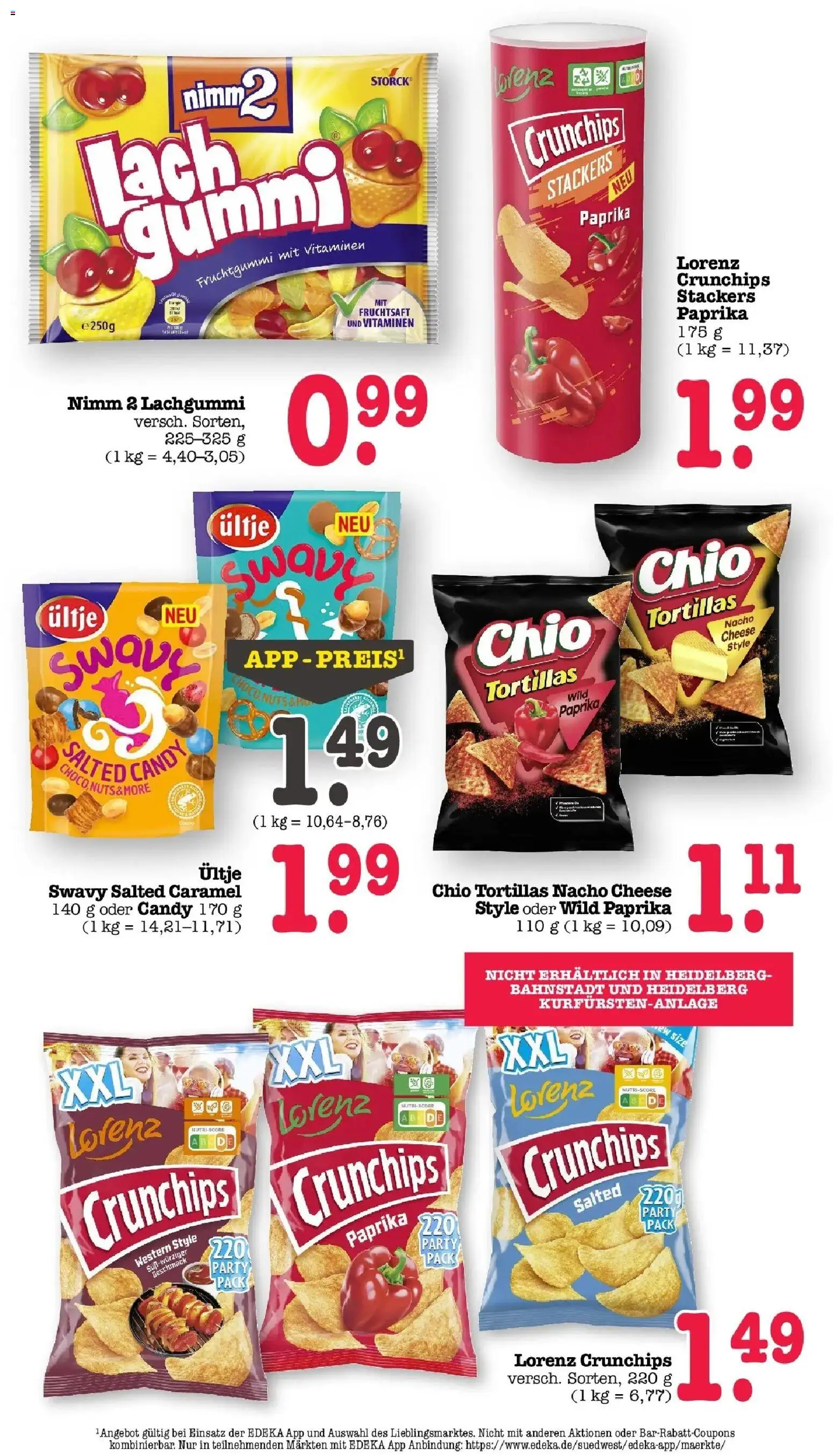 Angebote – gültig ab 16.03.2026 | Seite: 34 | Produkte: Paprika, Lorenz crunchips, Chio tortillas, Fruchtsaft