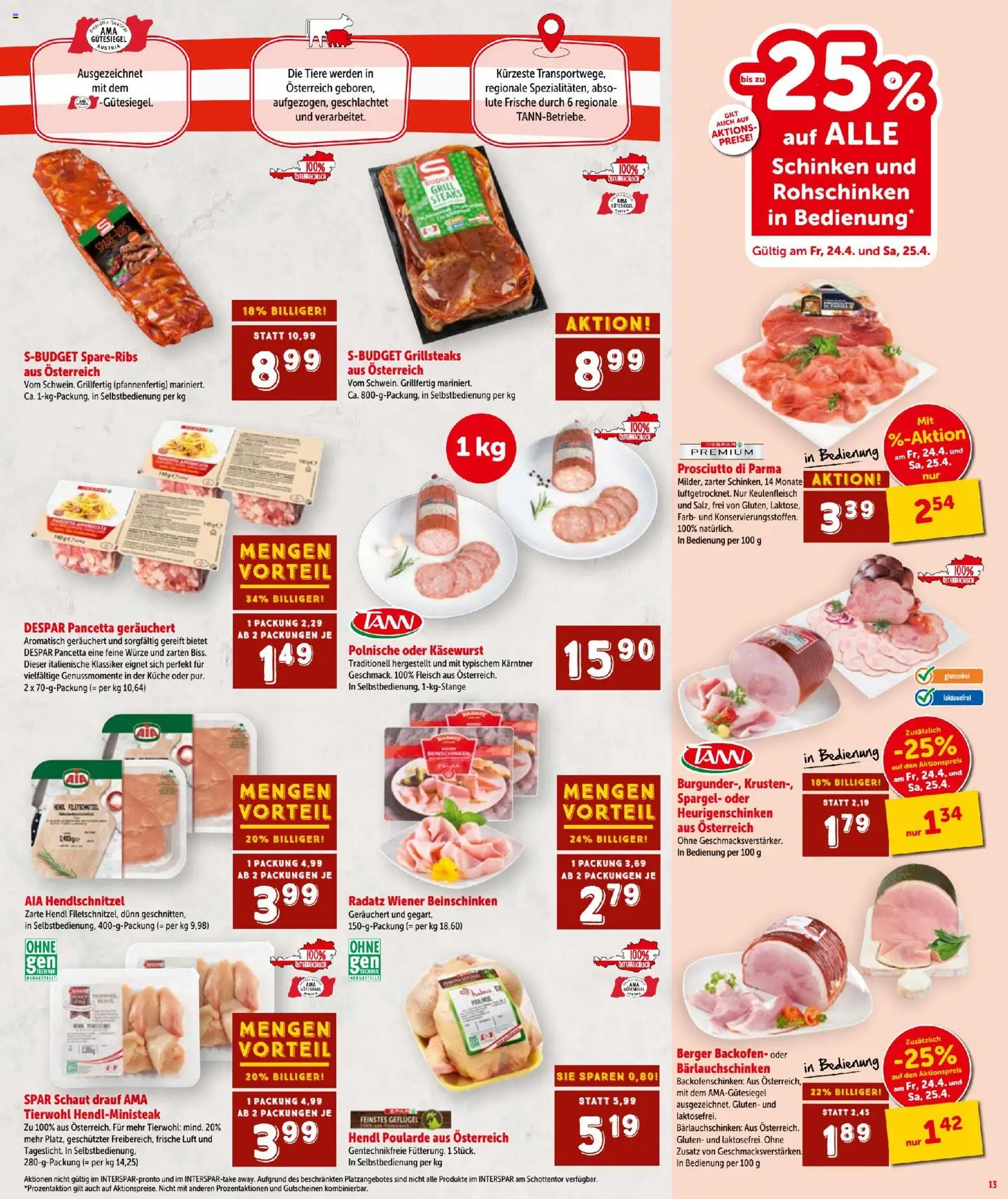 Die besten Angebote | Interspar - Flugblatt ab 23.04.2026 | - Jetzt stöbern! | Österreich