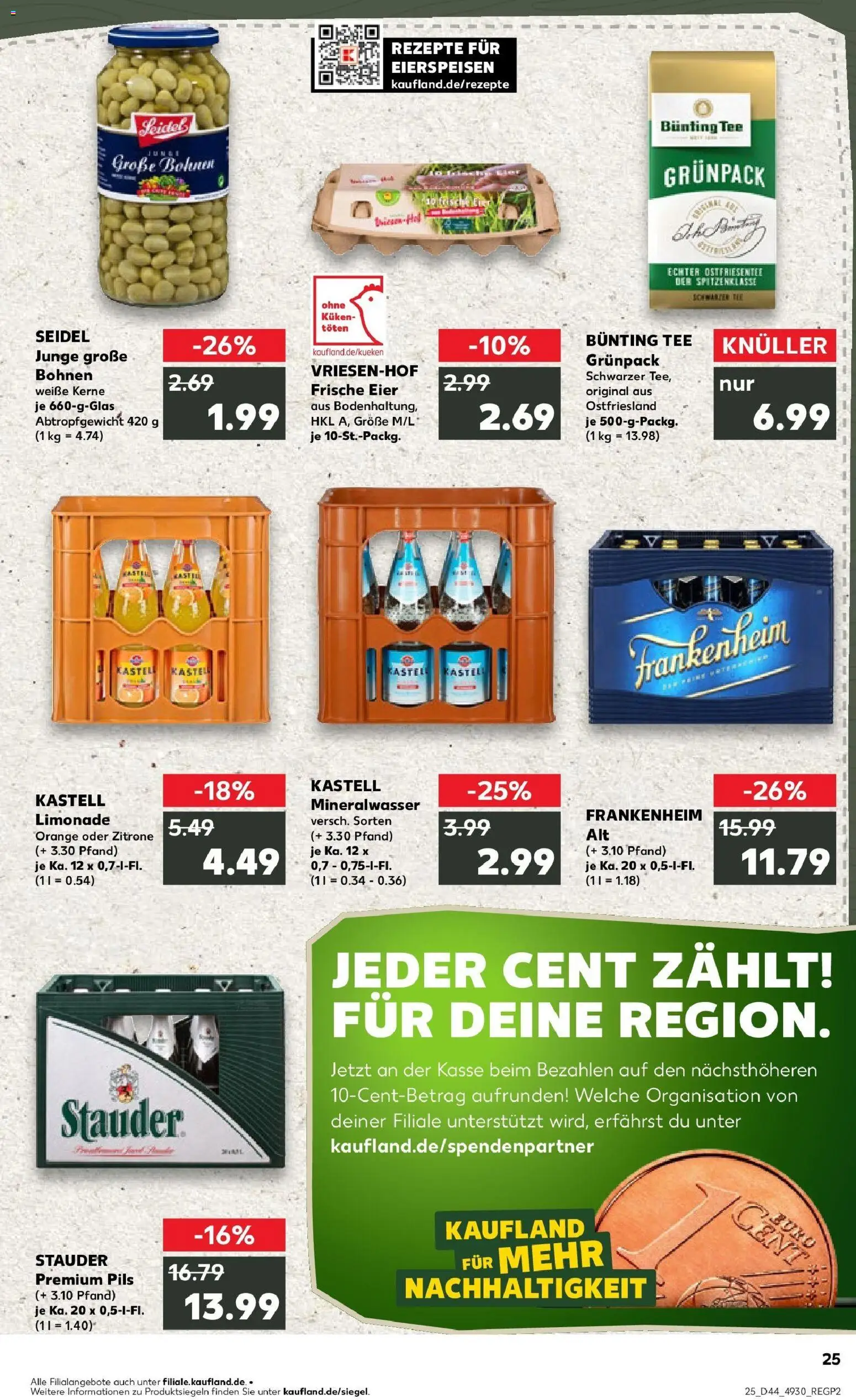 Kaufland prospekt Oberhausen	 – gültig ab 30.10.2025 | Seite: 25 | Produkte: Limonade, Mineralwasser, Zitrone, Tee