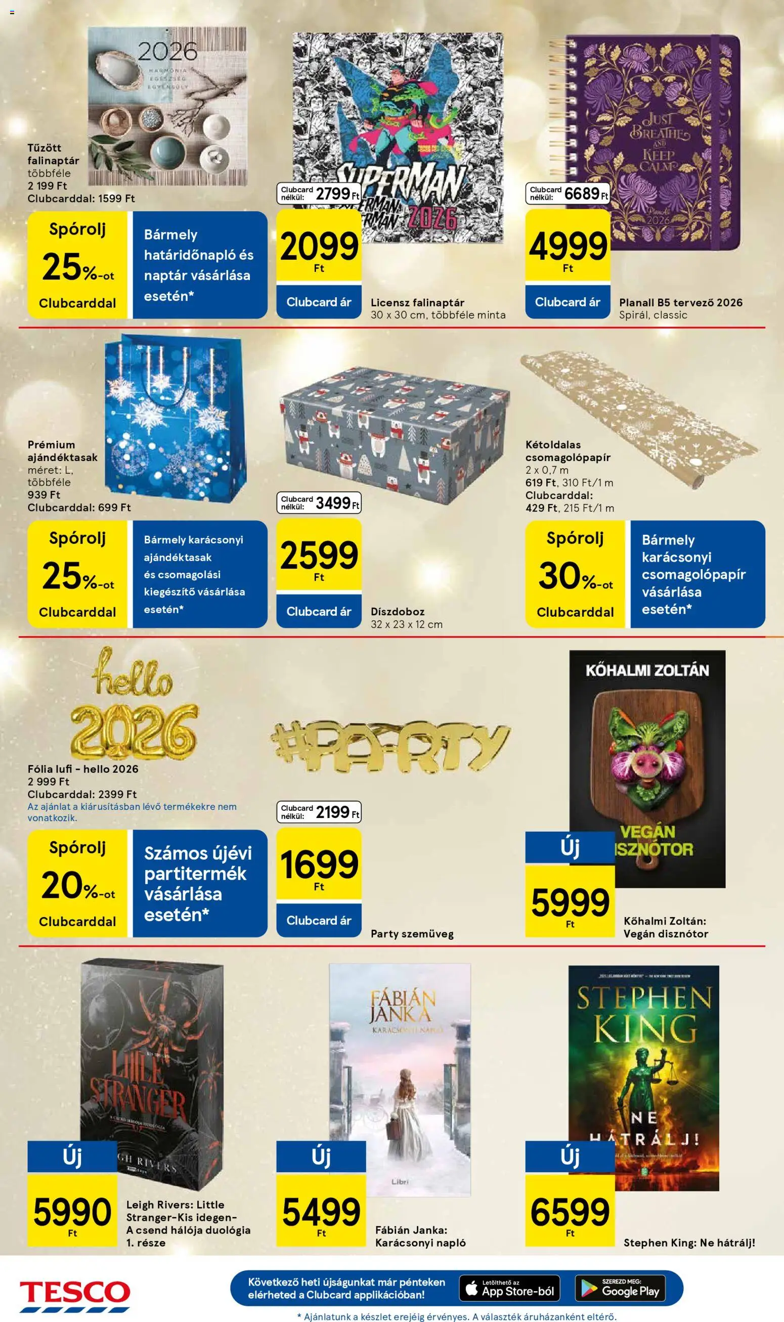 Tesco akciós ujság - amely érvényes a következő dátumtól: 18.12.2025 | Oldal: 32 | Termékek: Szemüveg, Vegán