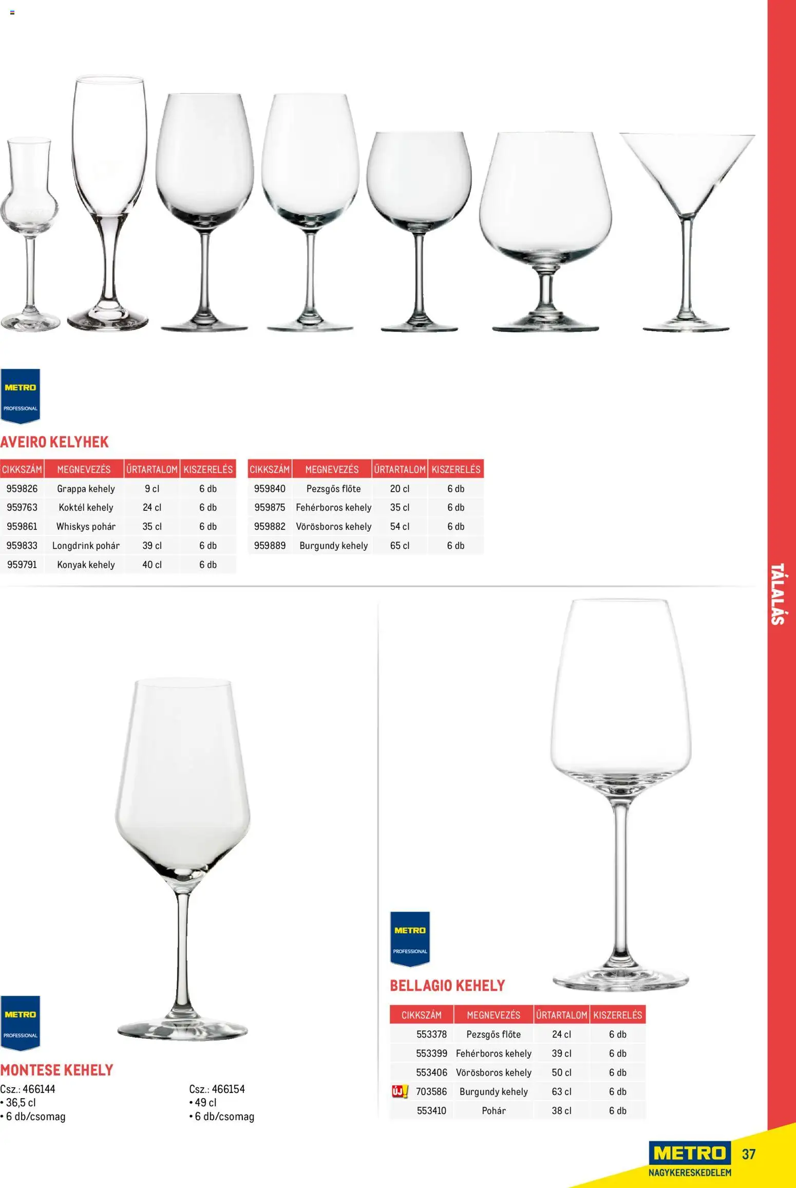 Metro akciós ujság - amely érvényes a következő dátumtól: 18.02.2026 | Oldal: 37 | Termékek: Grappa, Pohár